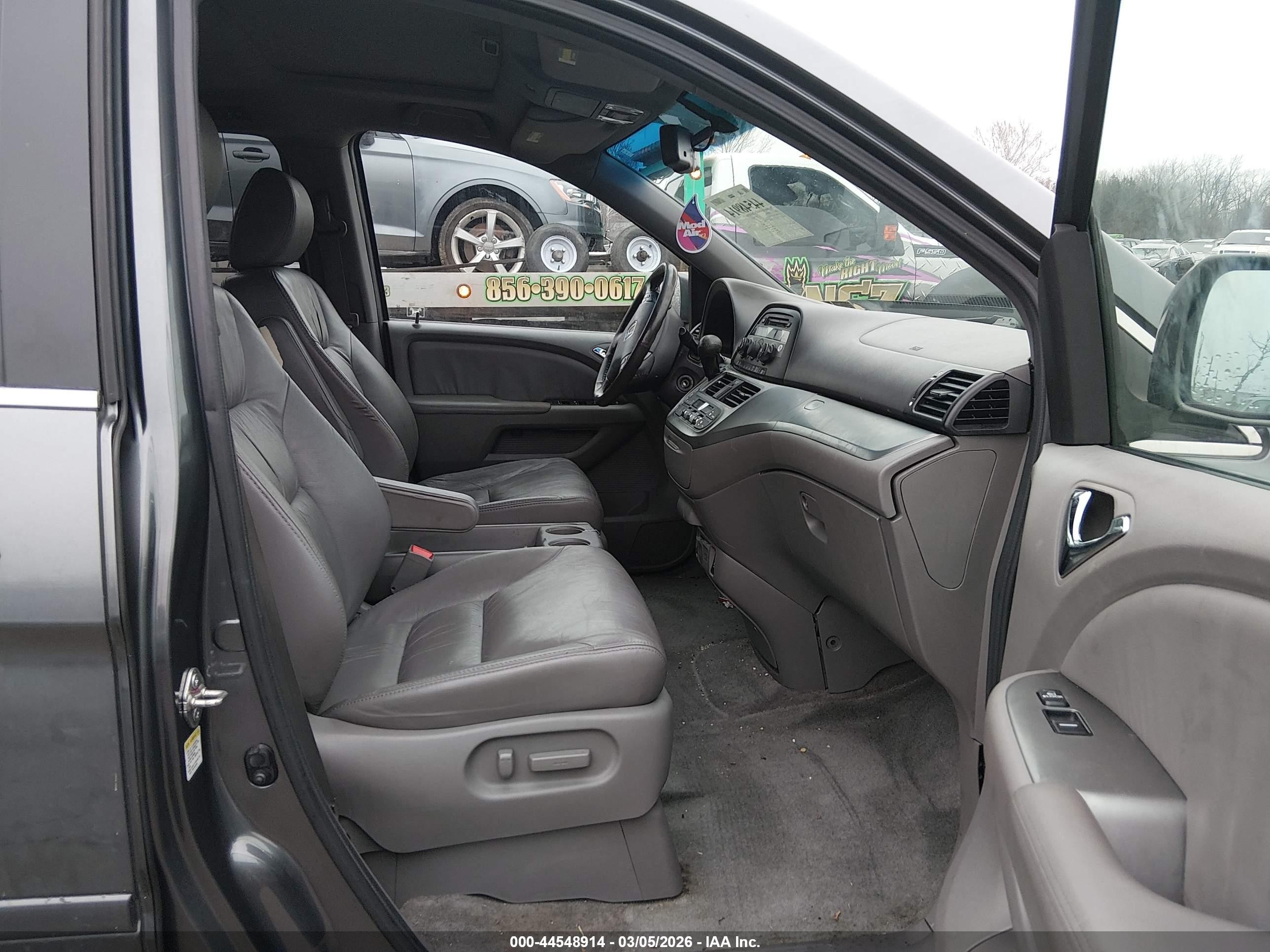 2010 Honda Odyssey Ex-l Gray vin: 5FNRL3H69AB054439