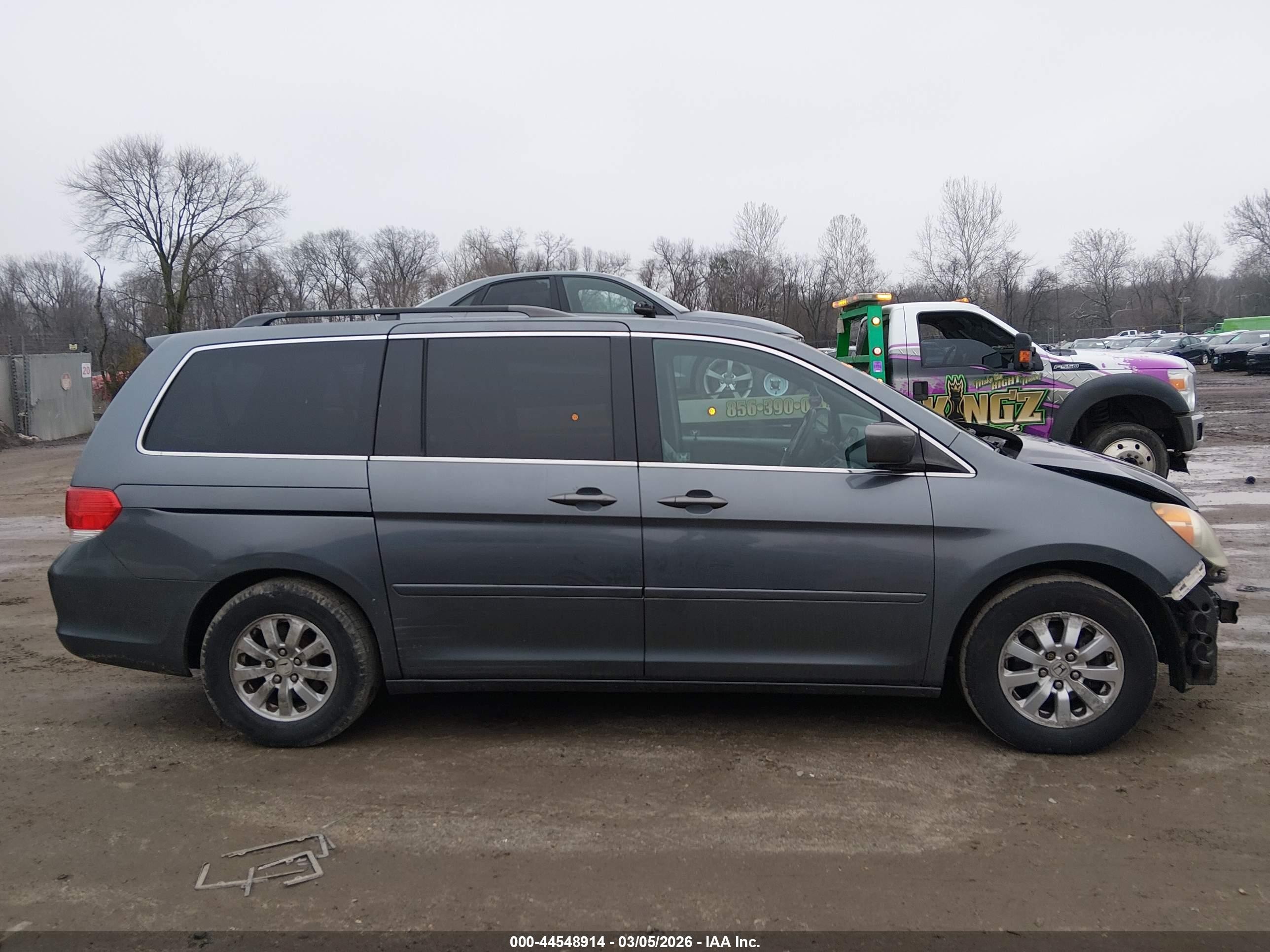 2010 Honda Odyssey Ex-l Gray vin: 5FNRL3H69AB054439