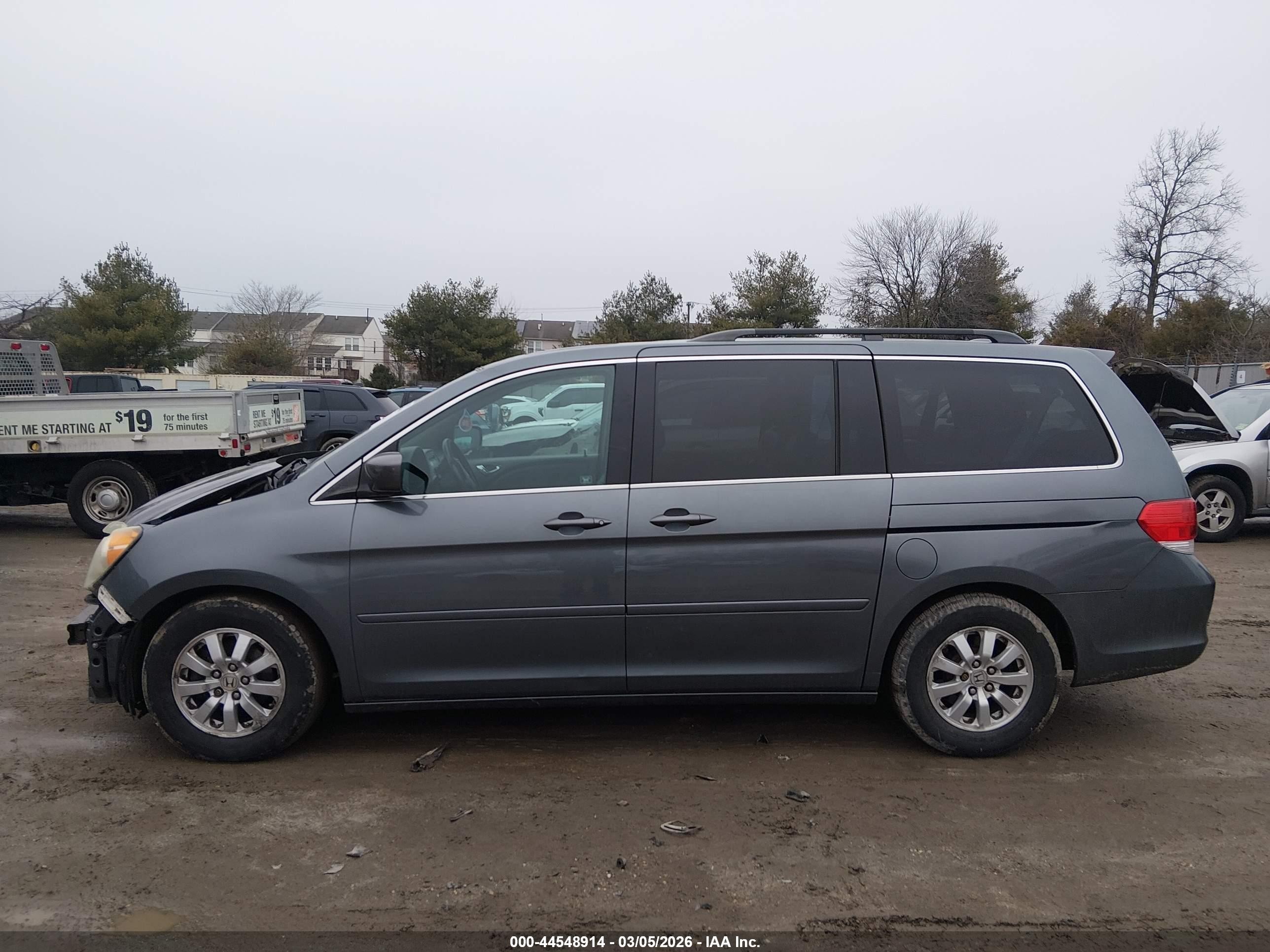 2010 Honda Odyssey Ex-l Gray vin: 5FNRL3H69AB054439