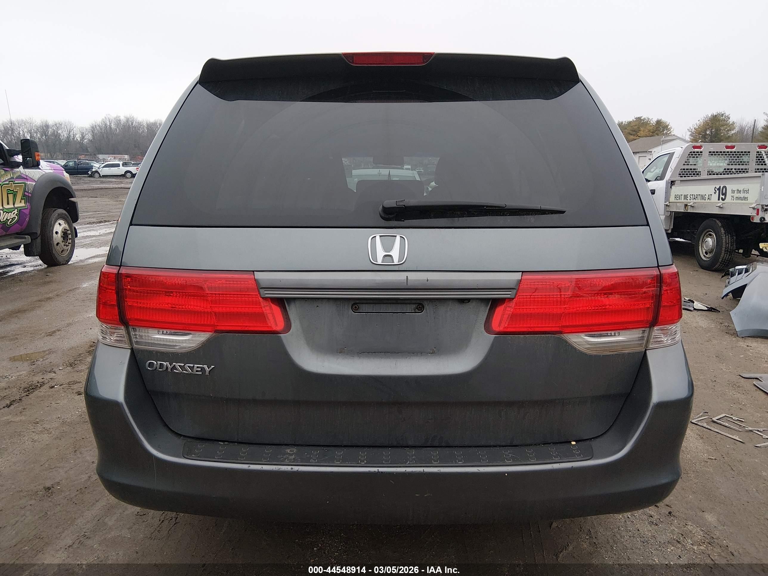 2010 Honda Odyssey Ex-l Gray vin: 5FNRL3H69AB054439