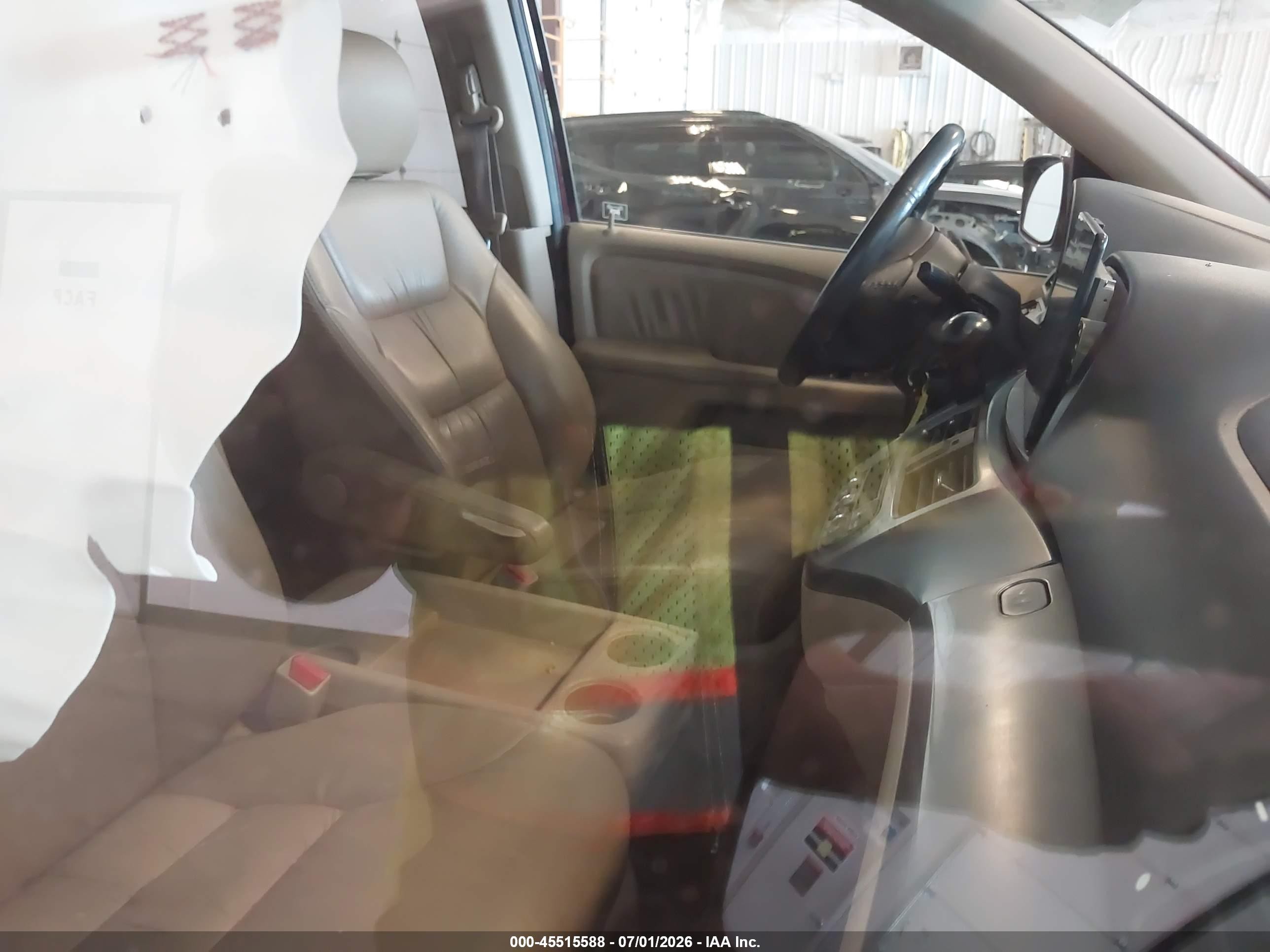 2010 Honda Odyssey Ex-l Burgundy vin: 5FNRL3H69AB096948