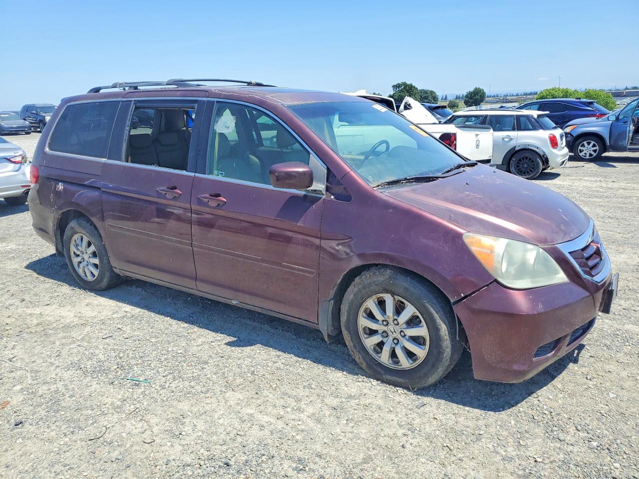2010 Honda Odyssey Exl Red vin: 5FNRL3H6XAB033924
