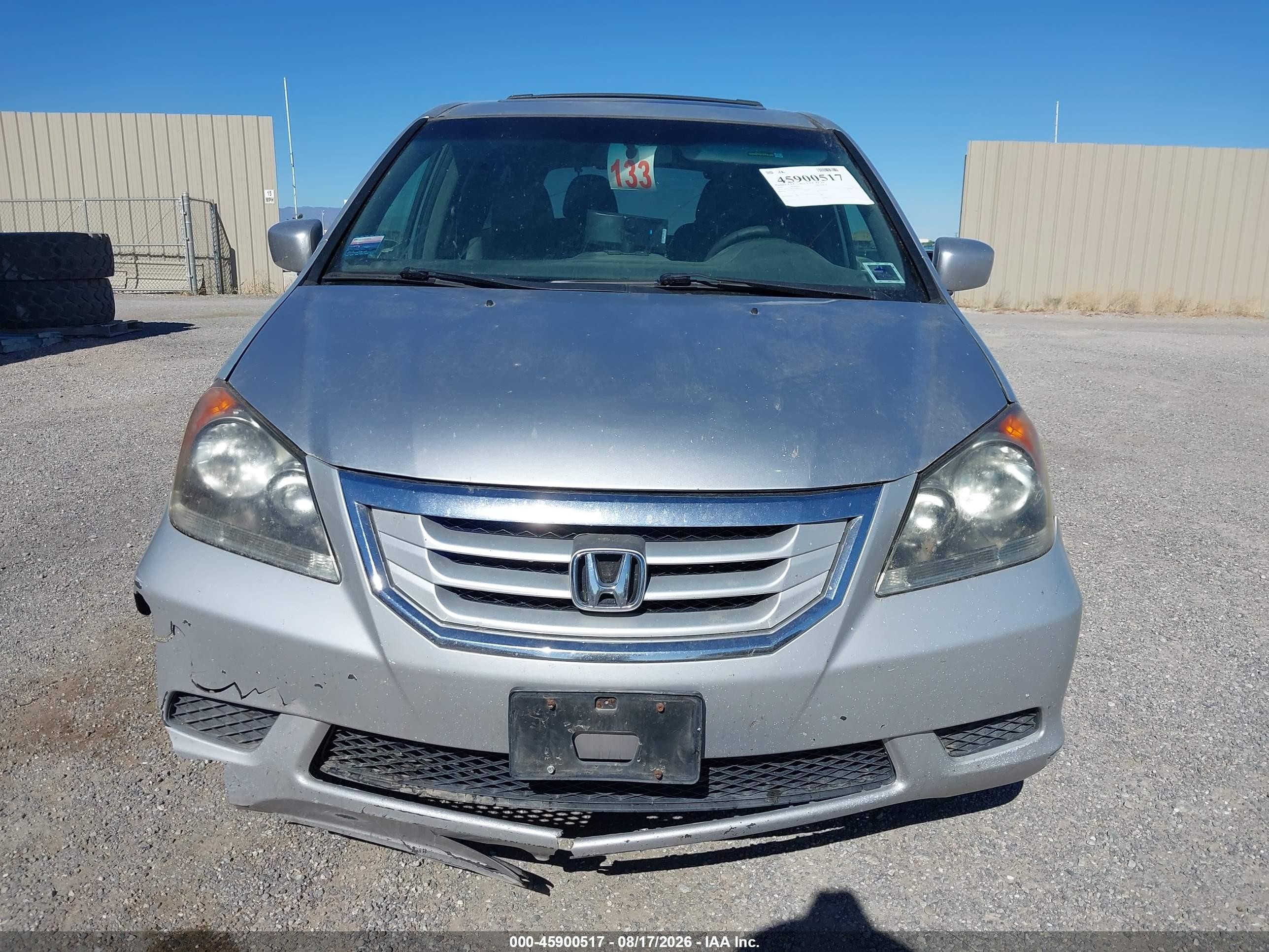 2010 Honda Odyssey Ex-l Silver vin: 5FNRL3H6XAB053171