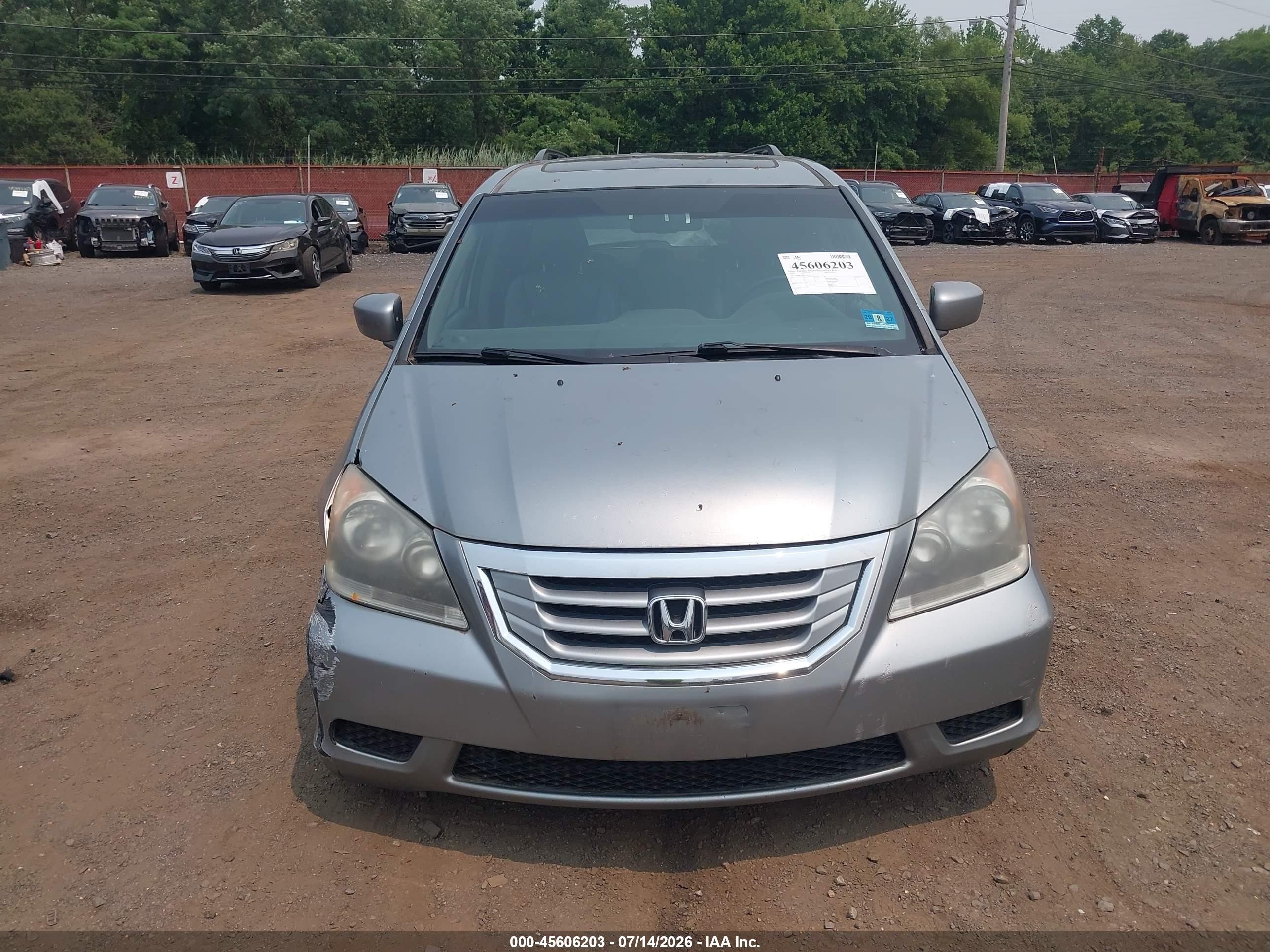 2010 Honda Odyssey Ex-l Light Blue vin: 5FNRL3H6XAB089572