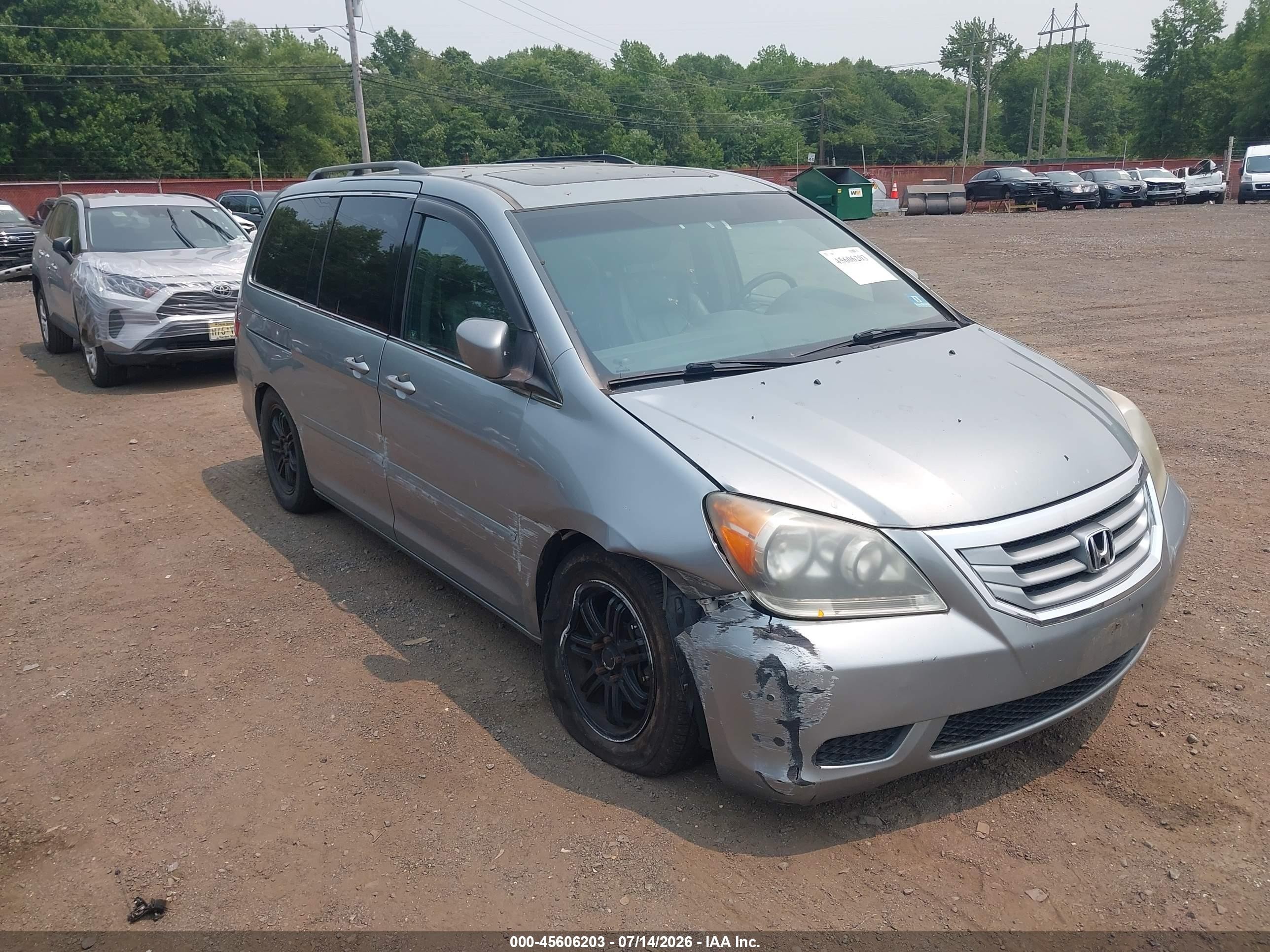 2010 Honda Odyssey Ex-l Light Blue vin: 5FNRL3H6XAB089572