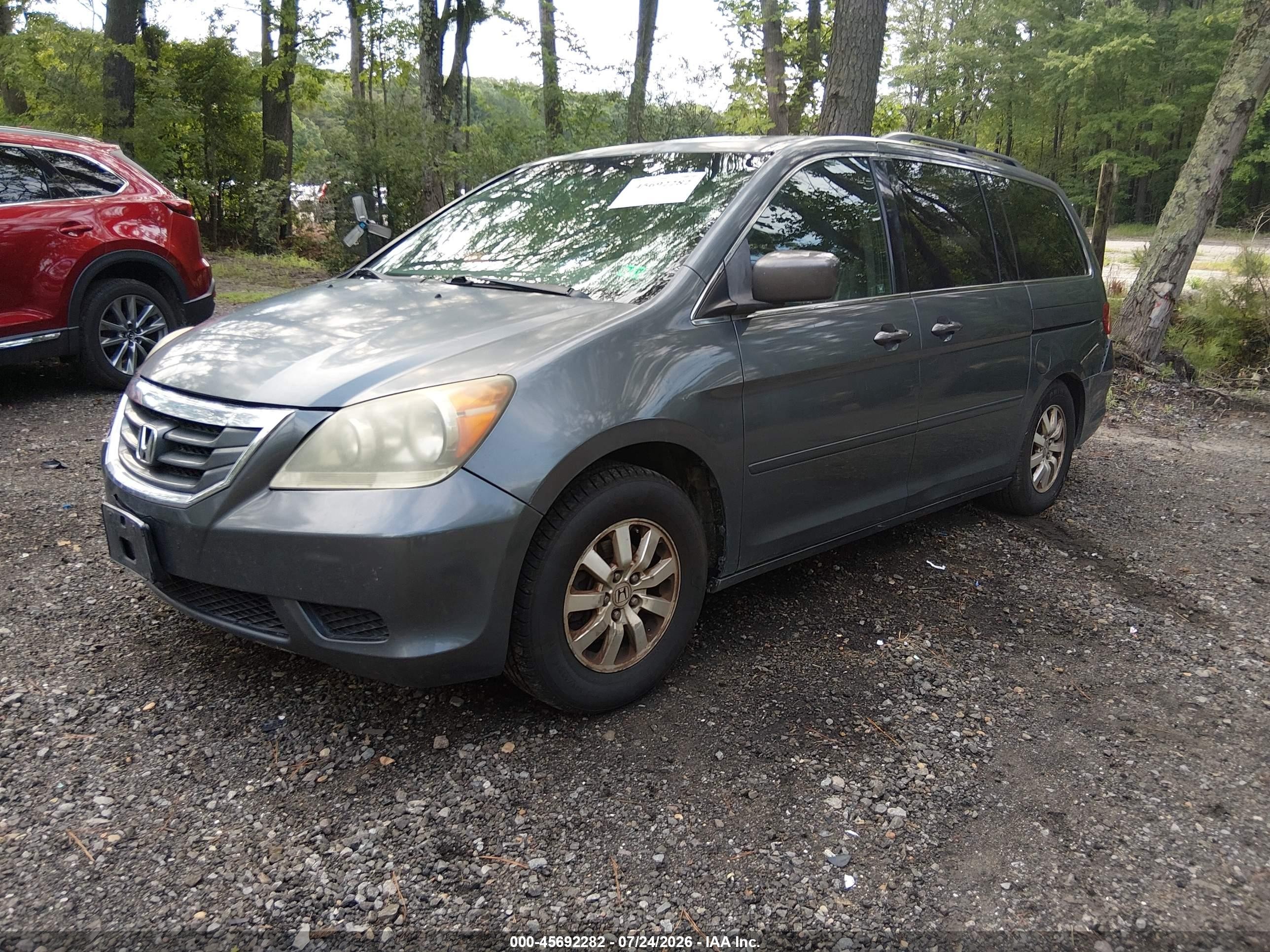 2010 Honda Odyssey Ex-l Gray vin: 5FNRL3H6XAB101736