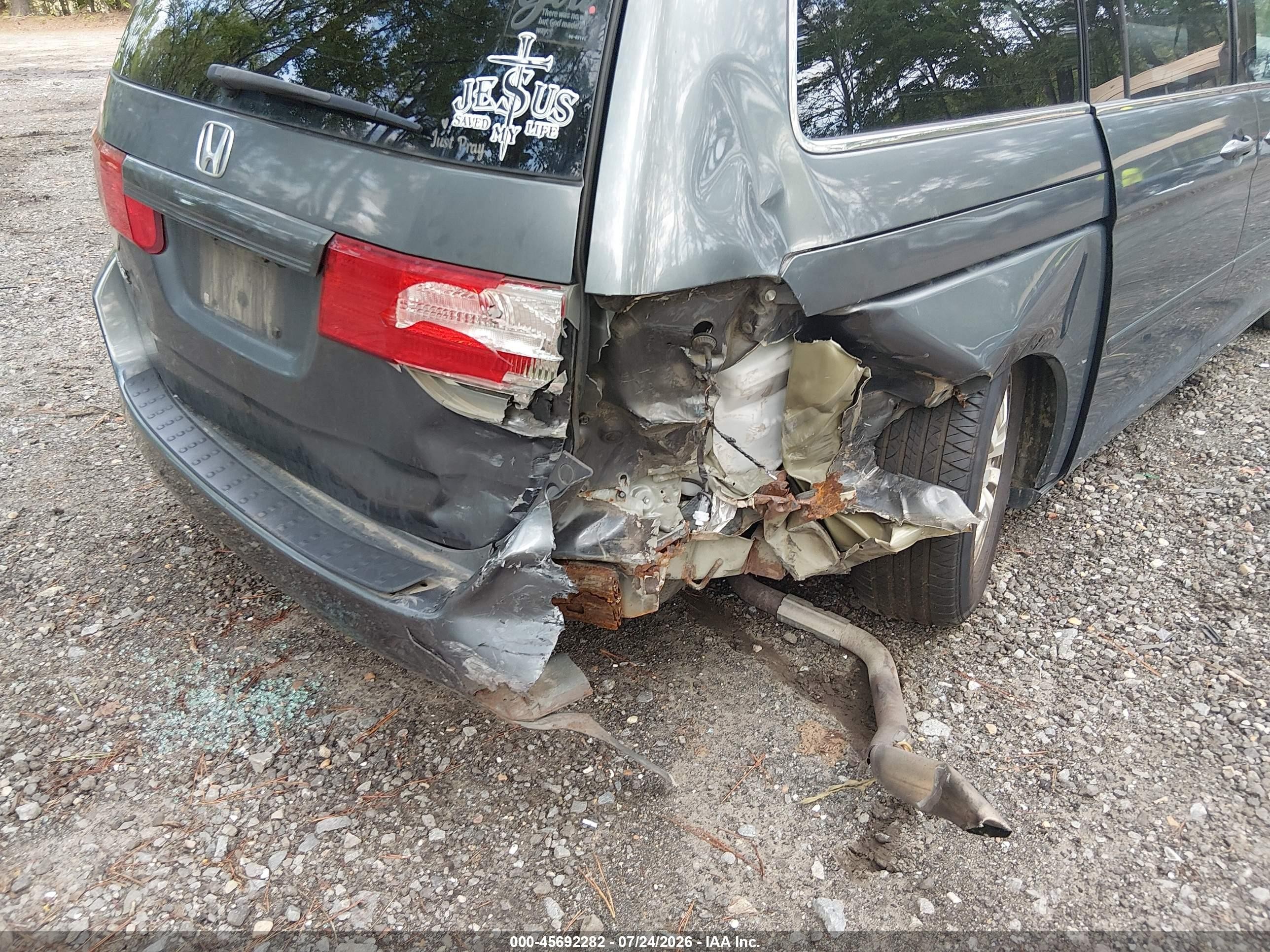 2010 Honda Odyssey Ex-l Gray vin: 5FNRL3H6XAB101736