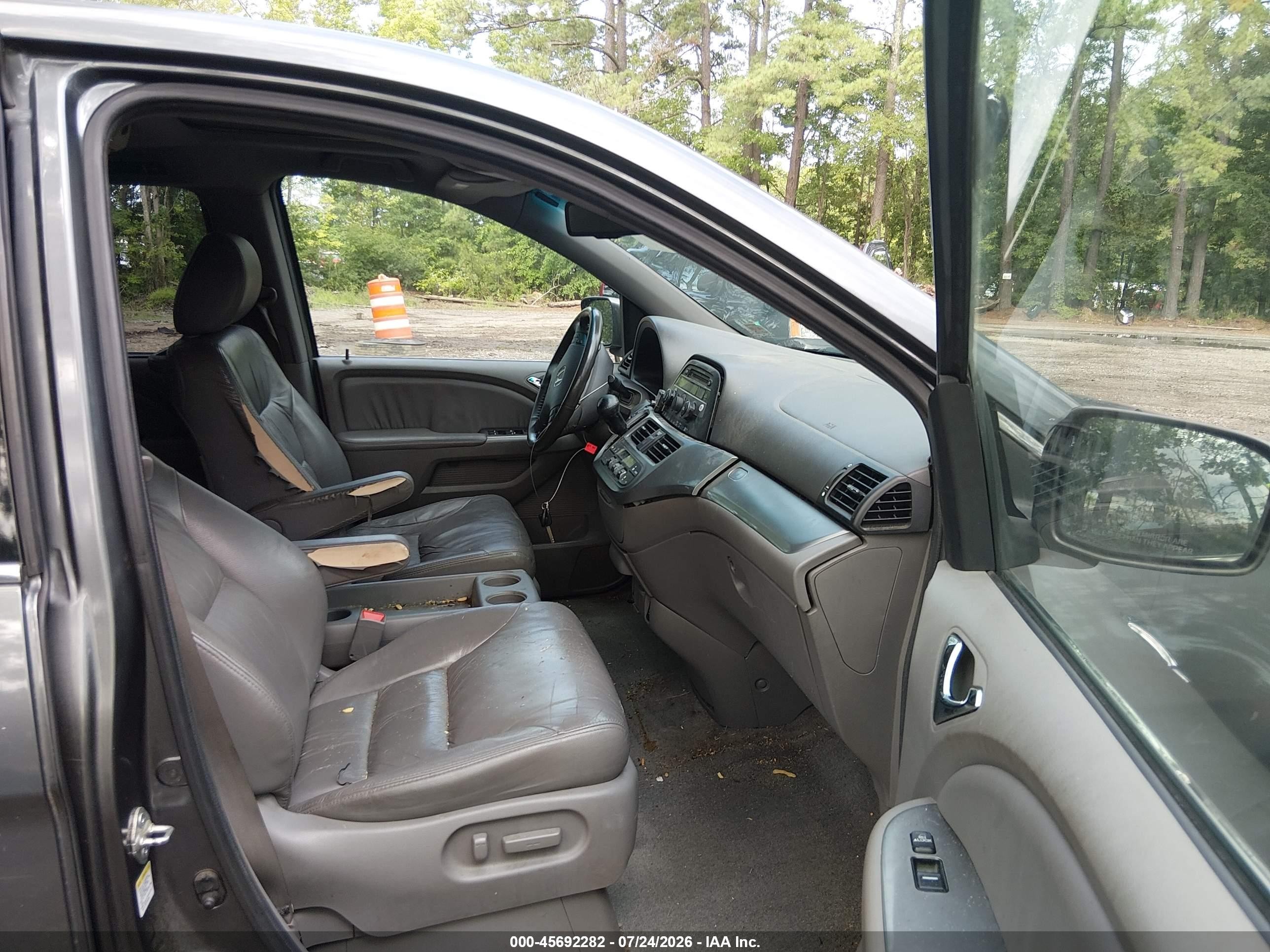 2010 Honda Odyssey Ex-l Gray vin: 5FNRL3H6XAB101736