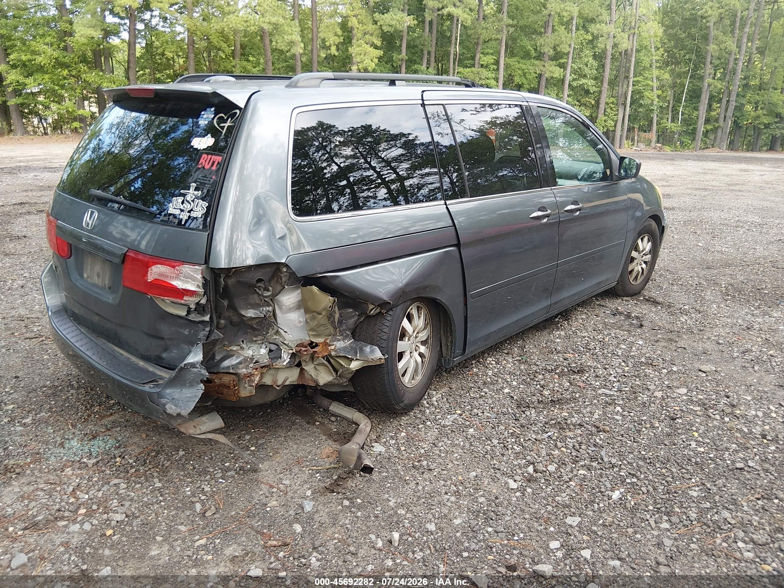 2010 Honda Odyssey Ex-l Gray vin: 5FNRL3H6XAB101736