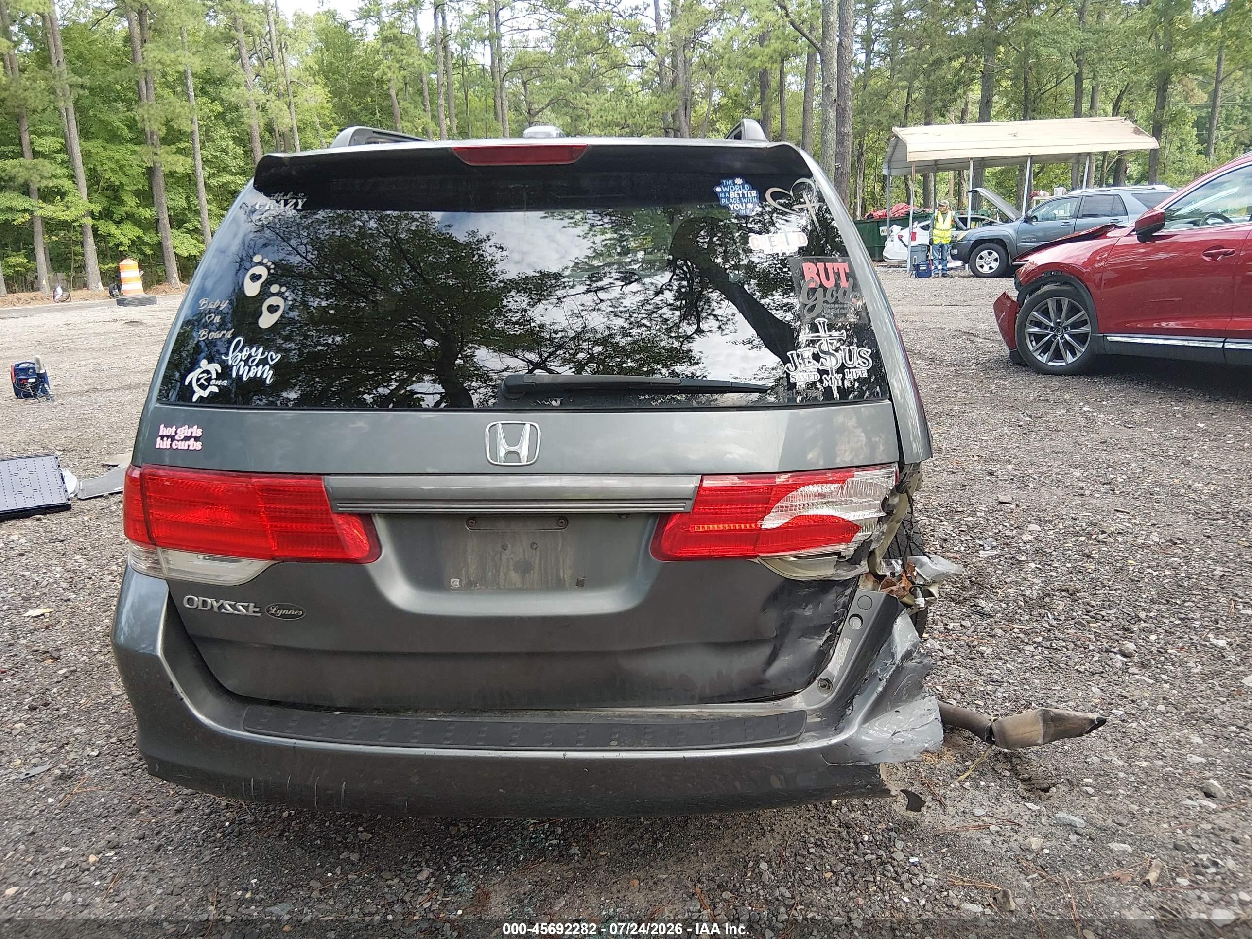2010 Honda Odyssey Ex-l Gray vin: 5FNRL3H6XAB101736