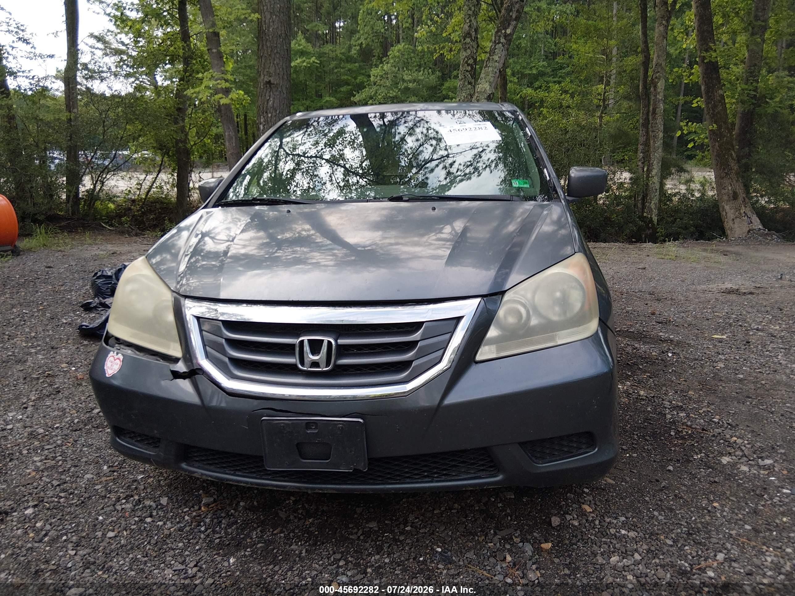 2010 Honda Odyssey Ex-l Gray vin: 5FNRL3H6XAB101736