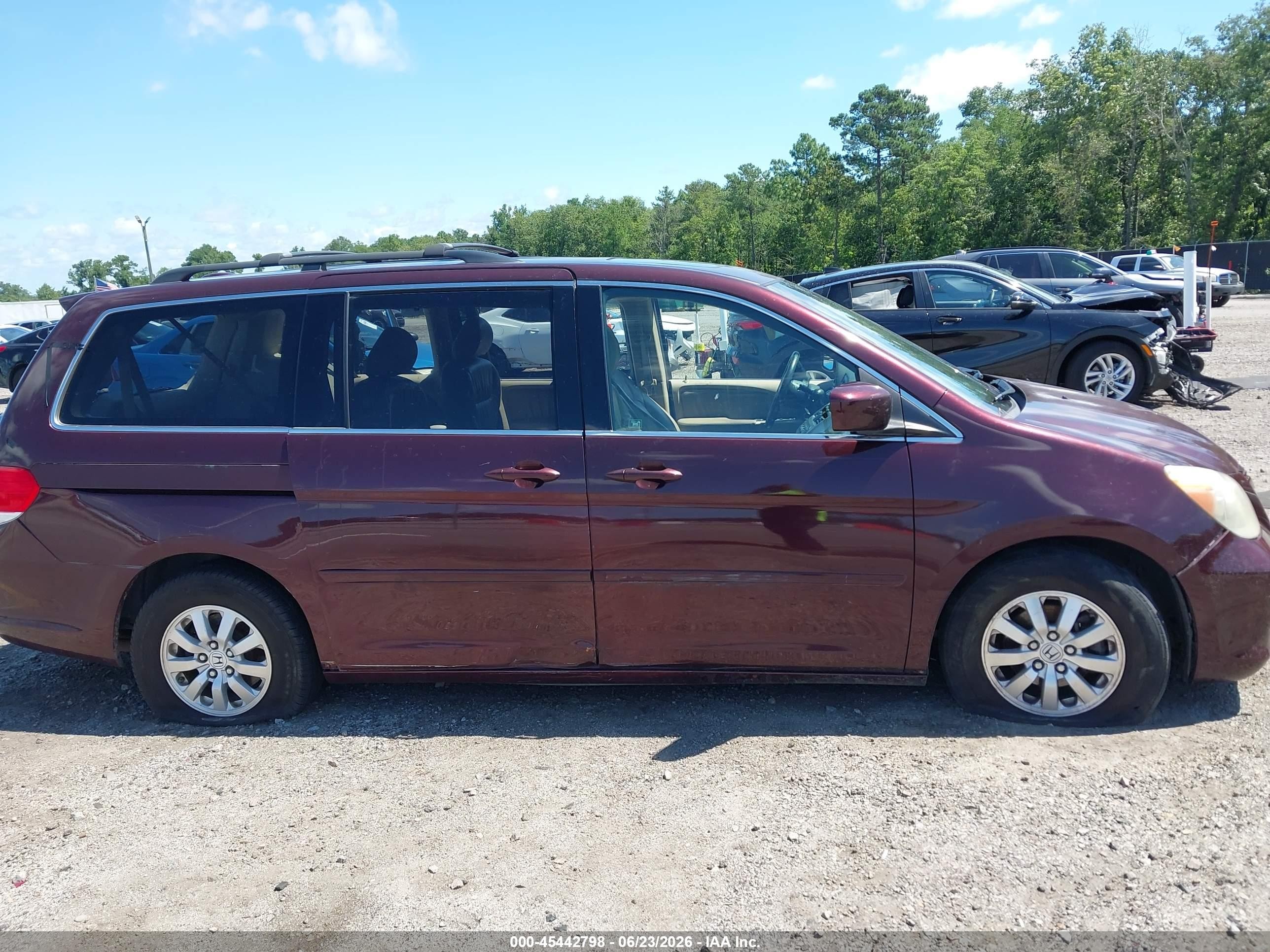 2010 Honda Odyssey Ex-l Maroon vin: 5FNRL3H70AB005316