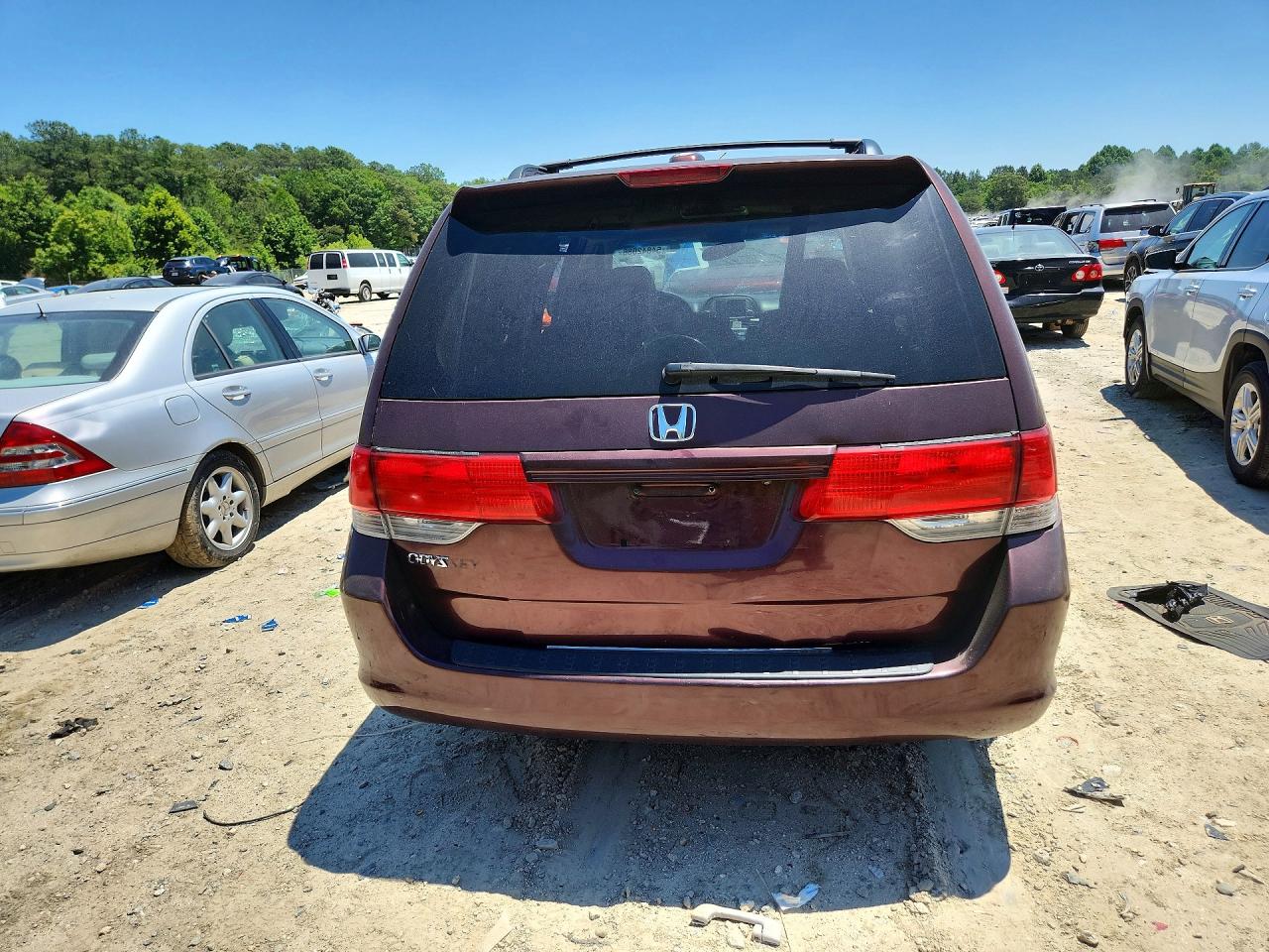 2010 Honda Odyssey Exl Burgundy vin: 5FNRL3H70AB009415
