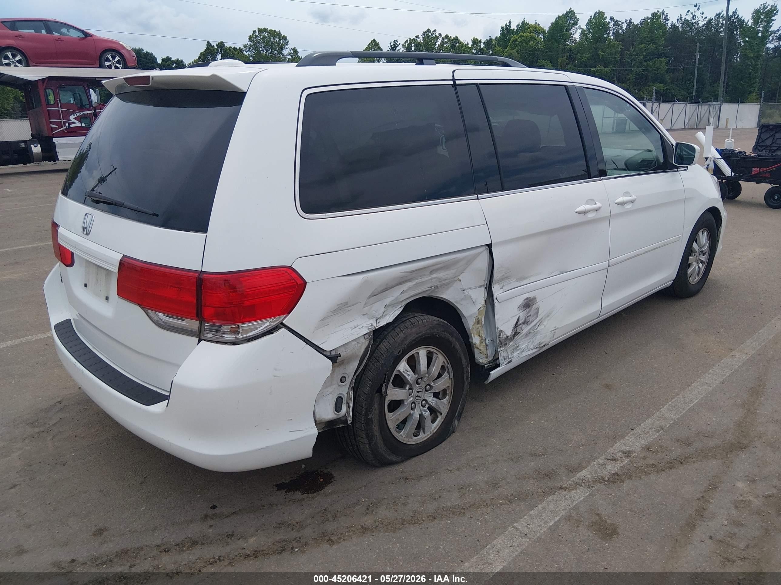 2010 Honda Odyssey Ex-l White vin: 5FNRL3H70AB028238