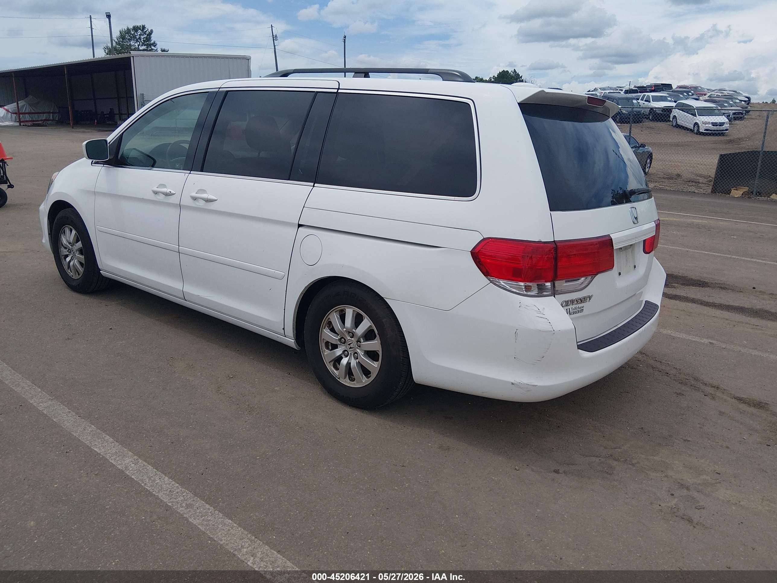 2010 Honda Odyssey Ex-l White vin: 5FNRL3H70AB028238