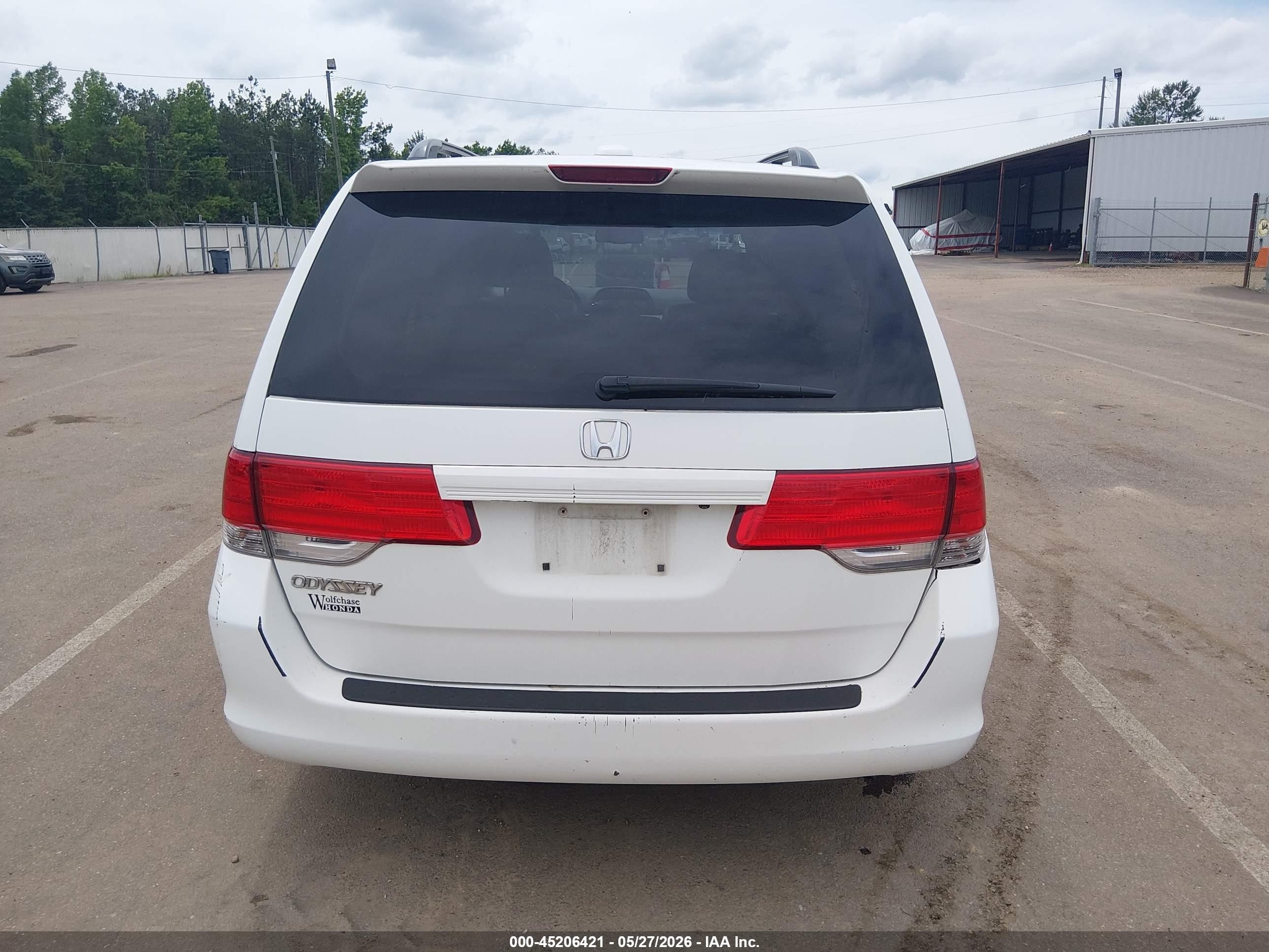 2010 Honda Odyssey Ex-l White vin: 5FNRL3H70AB028238