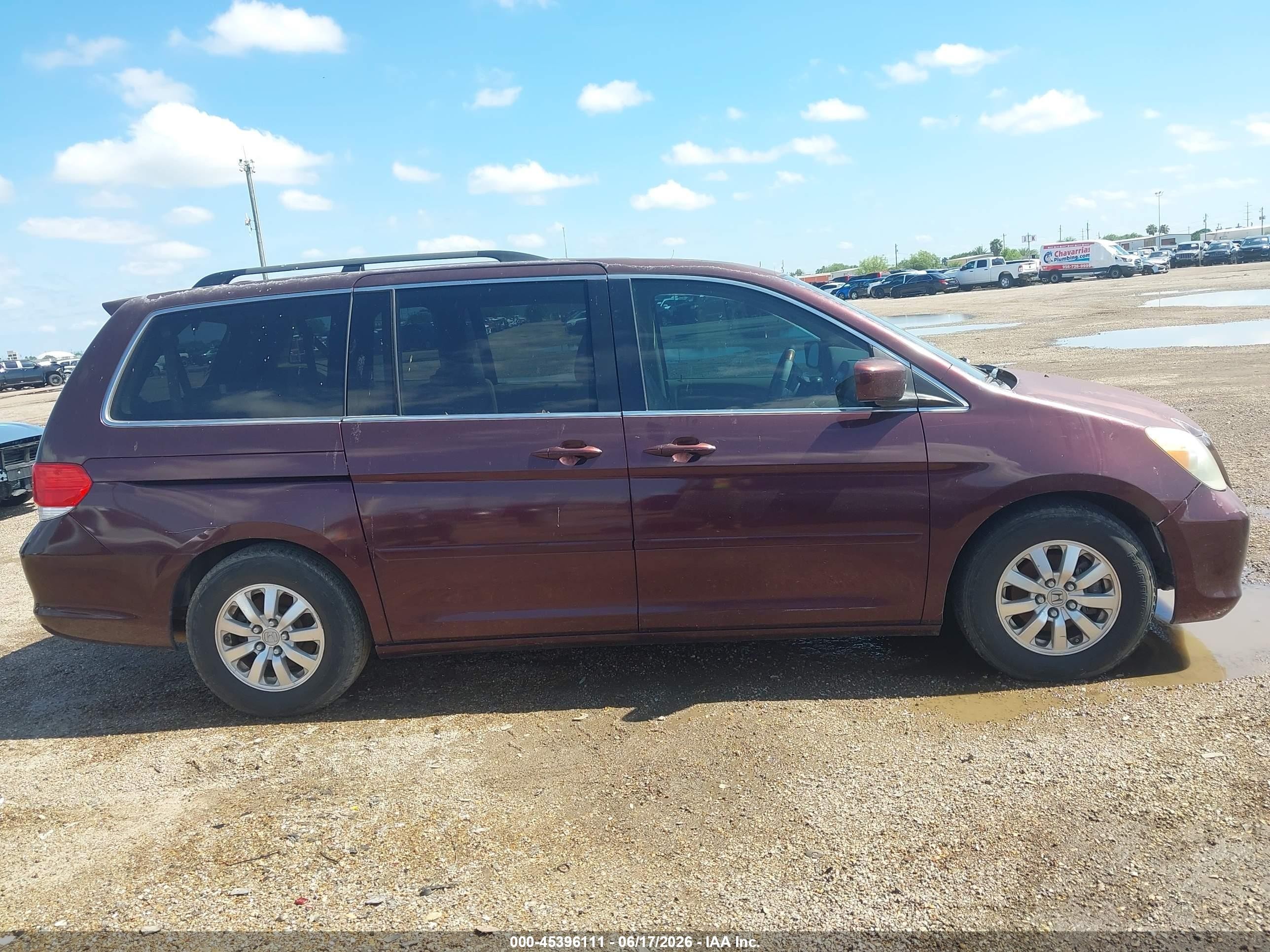 2010 Honda Odyssey Ex-l Maroon vin: 5FNRL3H70AB058453