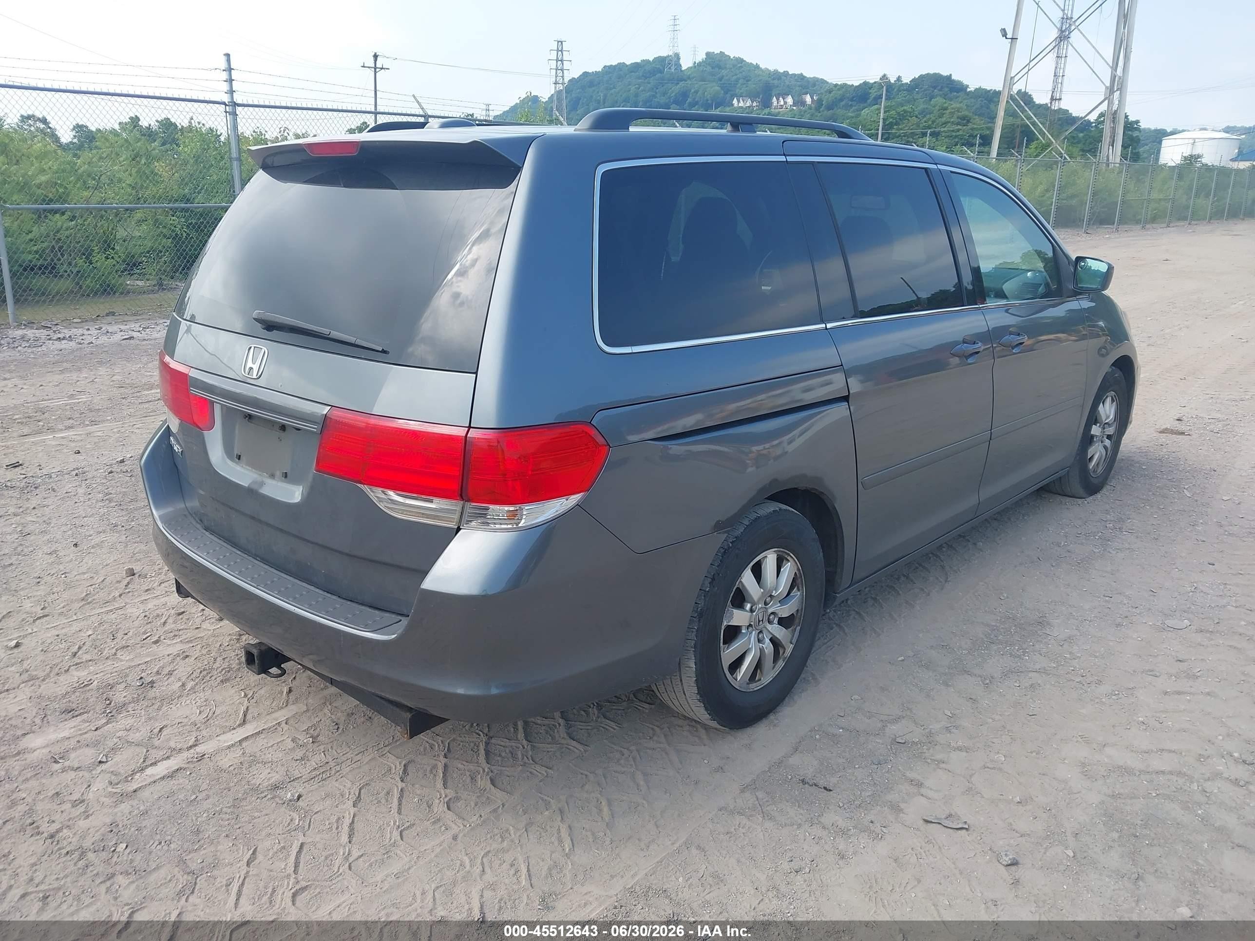 2010 Honda Odyssey Ex-l Gray vin: 5FNRL3H70AB085085