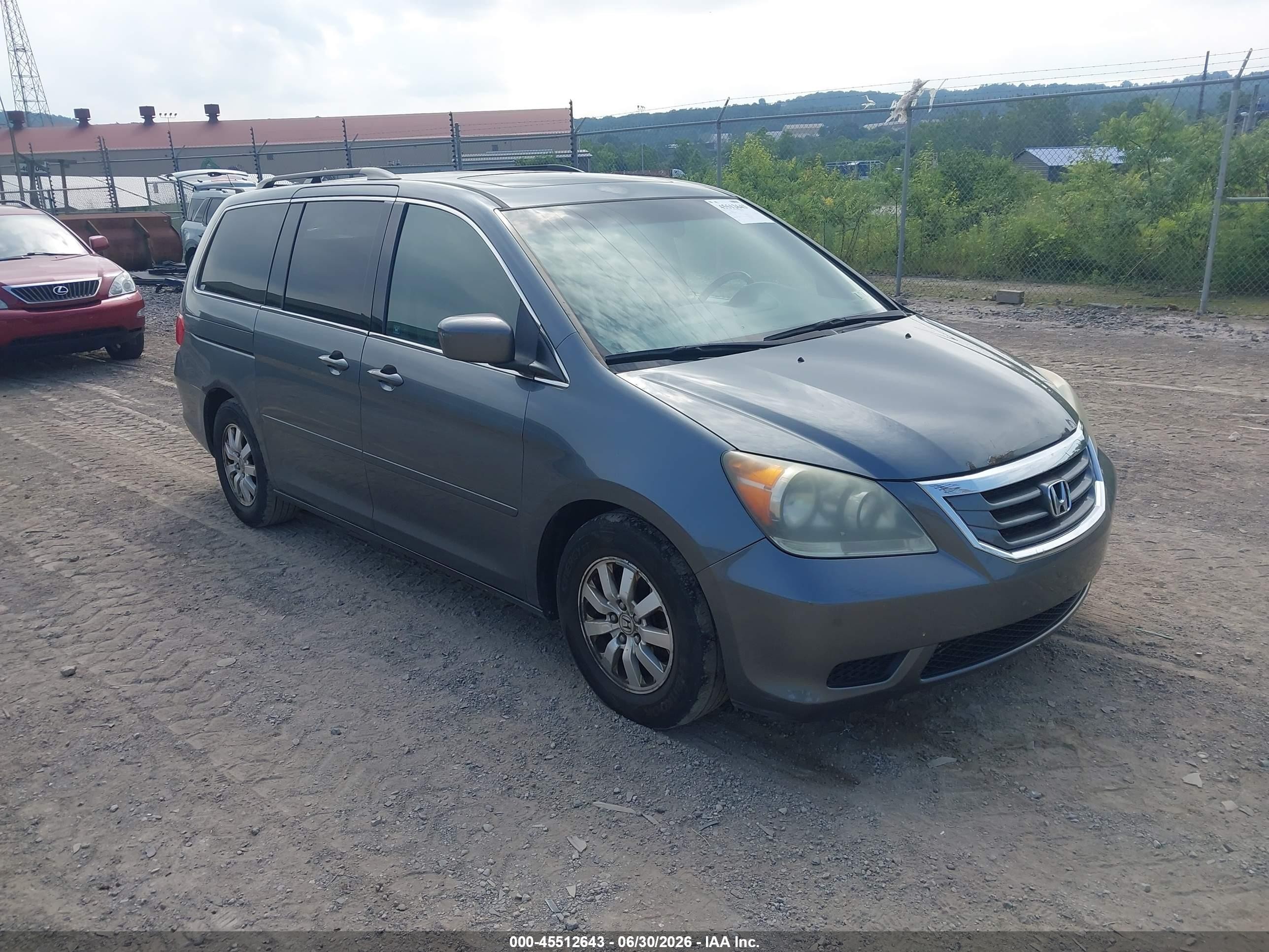 2010 Honda Odyssey Ex-l Серый vin: 5FNRL3H70AB085085