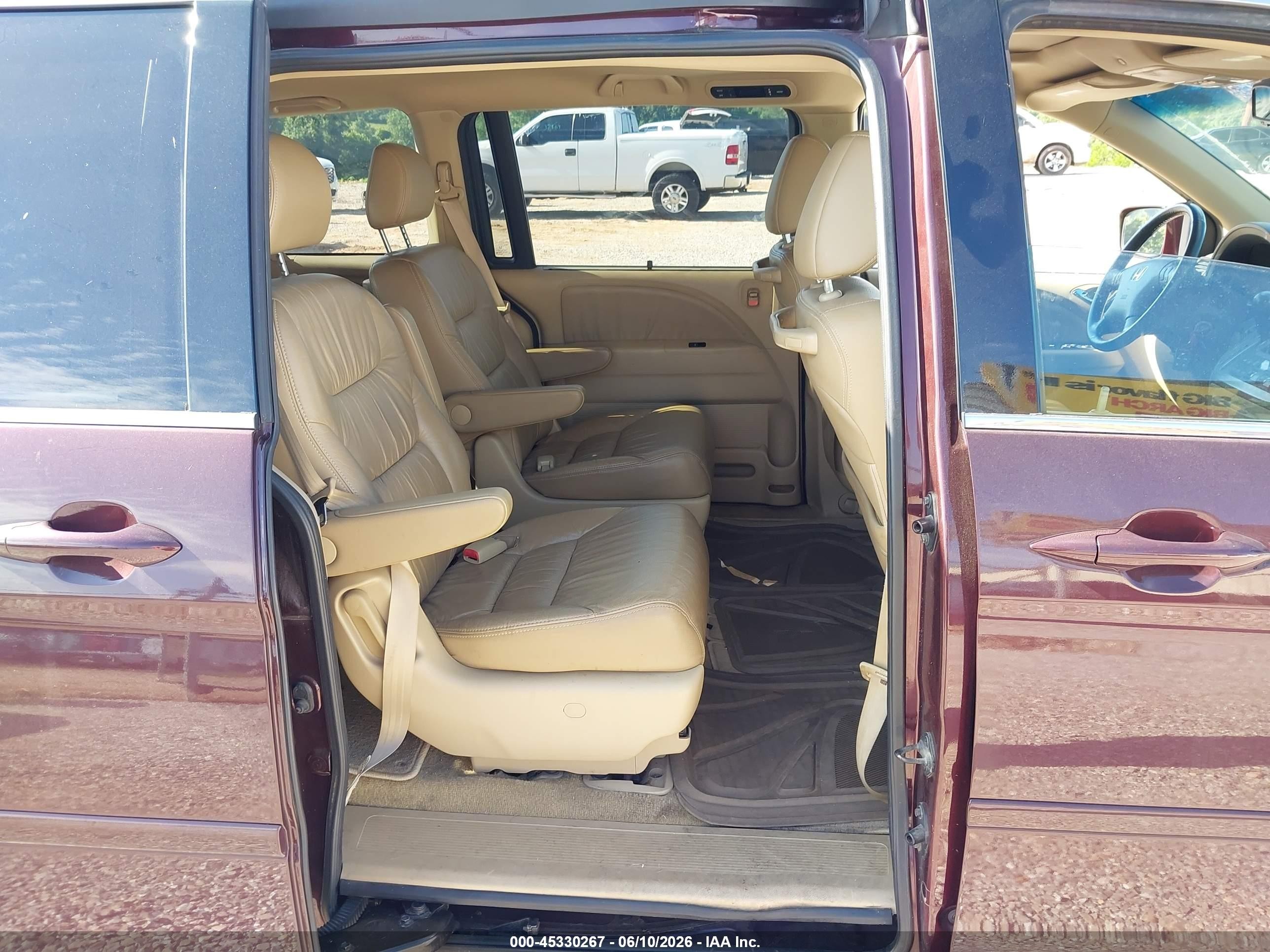 2010 Honda Odyssey Ex-l Maroon vin: 5FNRL3H70AB108932