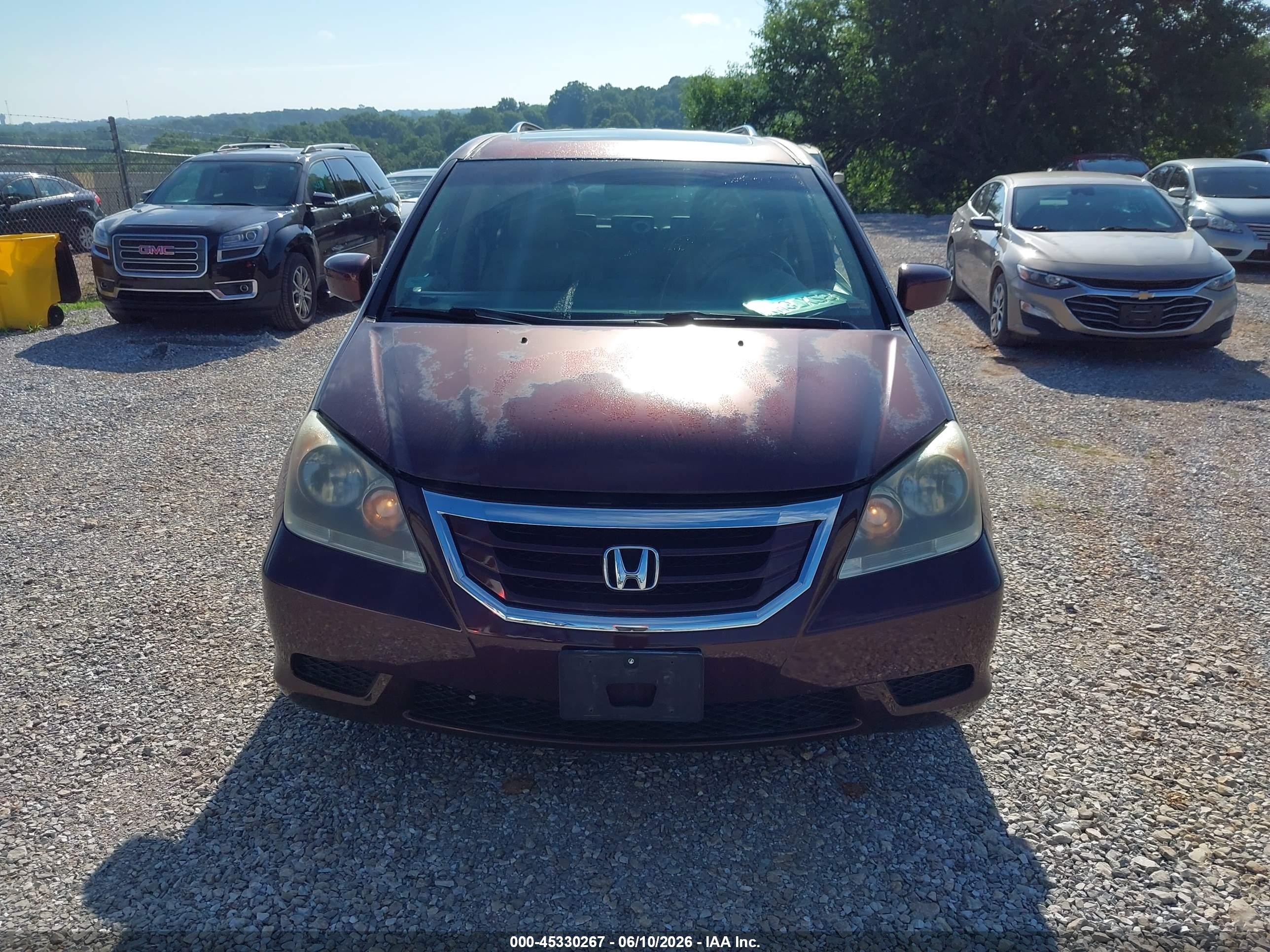 2010 Honda Odyssey Ex-l Maroon vin: 5FNRL3H70AB108932