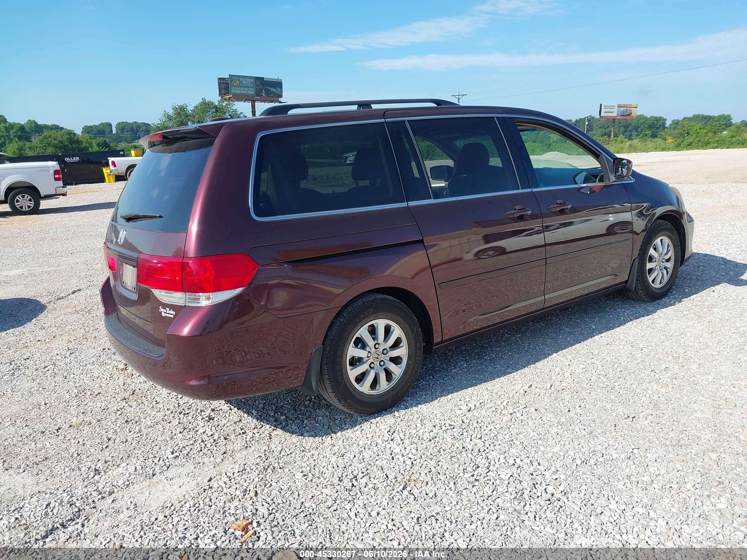 2010 Honda Odyssey Ex-l Maroon vin: 5FNRL3H70AB108932