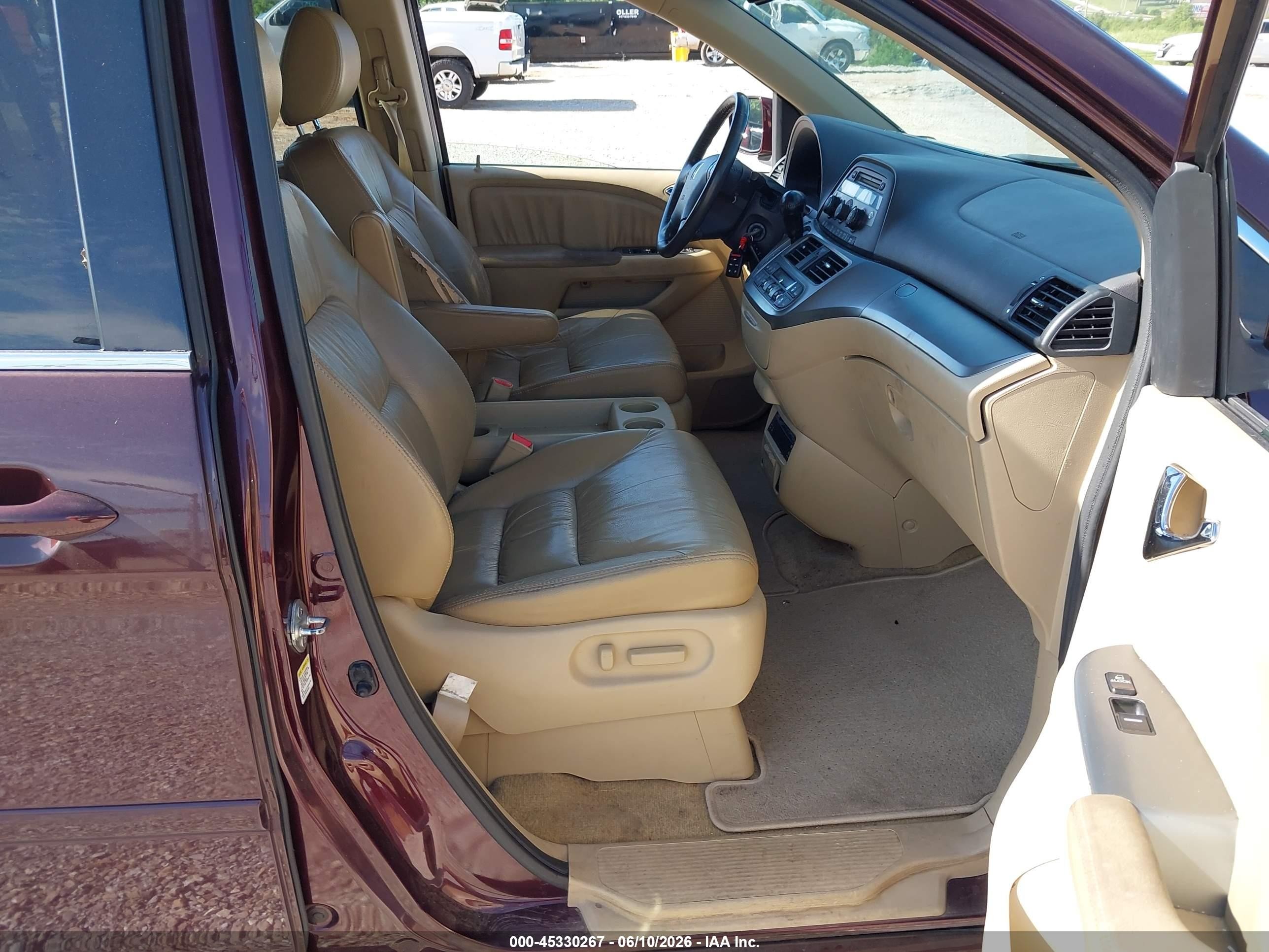 2010 Honda Odyssey Ex-l Maroon vin: 5FNRL3H70AB108932