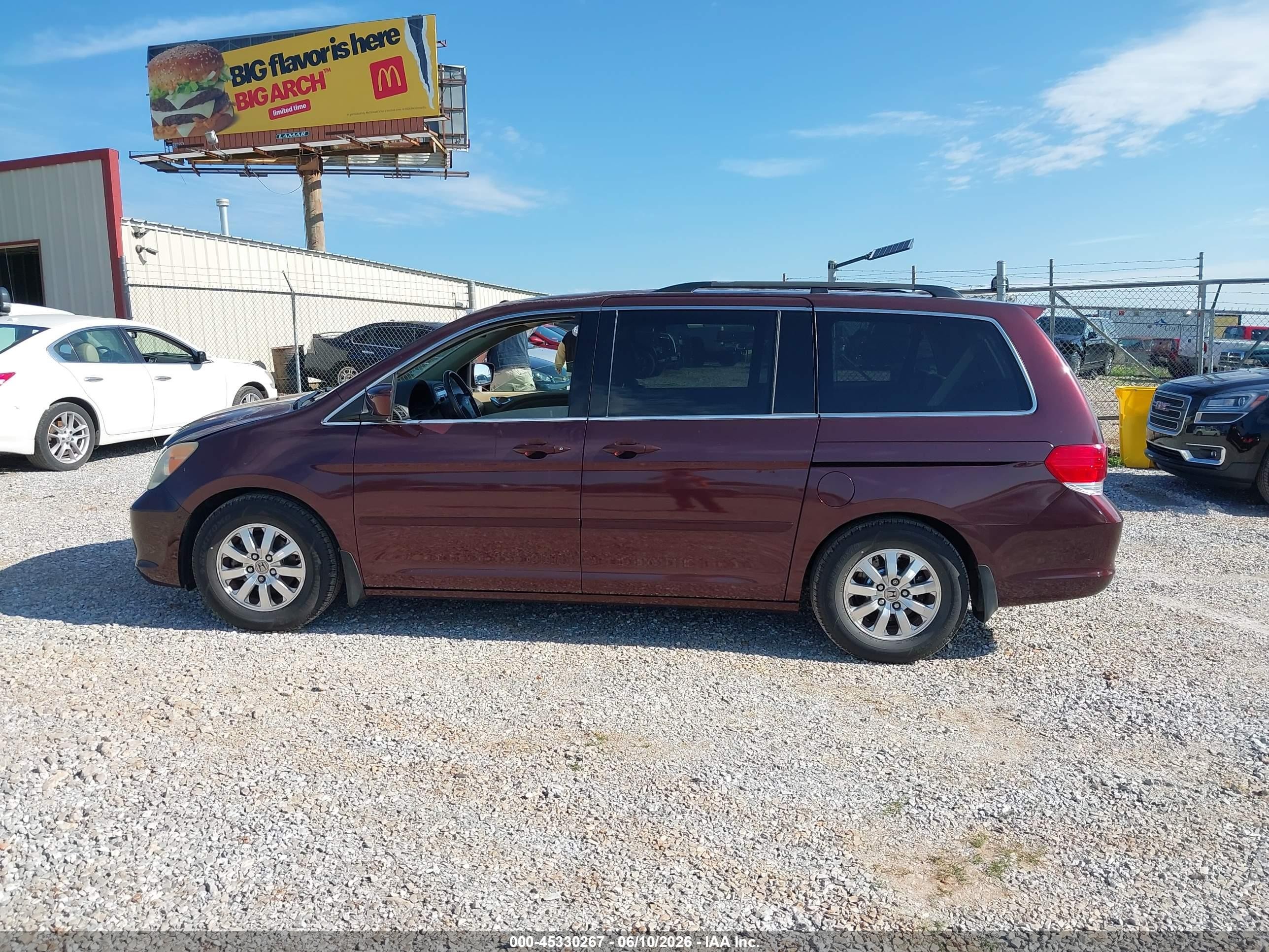 2010 Honda Odyssey Ex-l Maroon vin: 5FNRL3H70AB108932