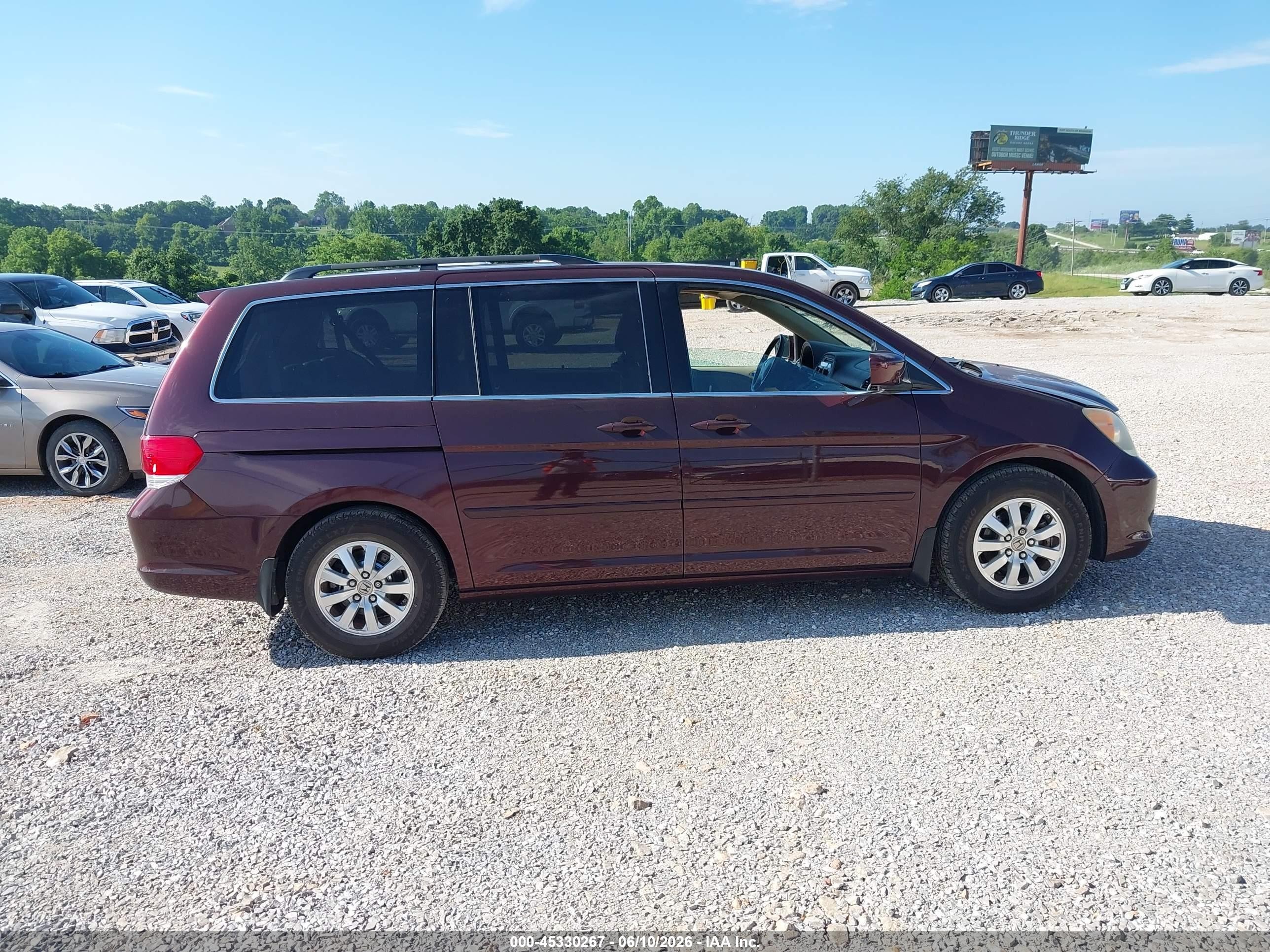 2010 Honda Odyssey Ex-l Maroon vin: 5FNRL3H70AB108932
