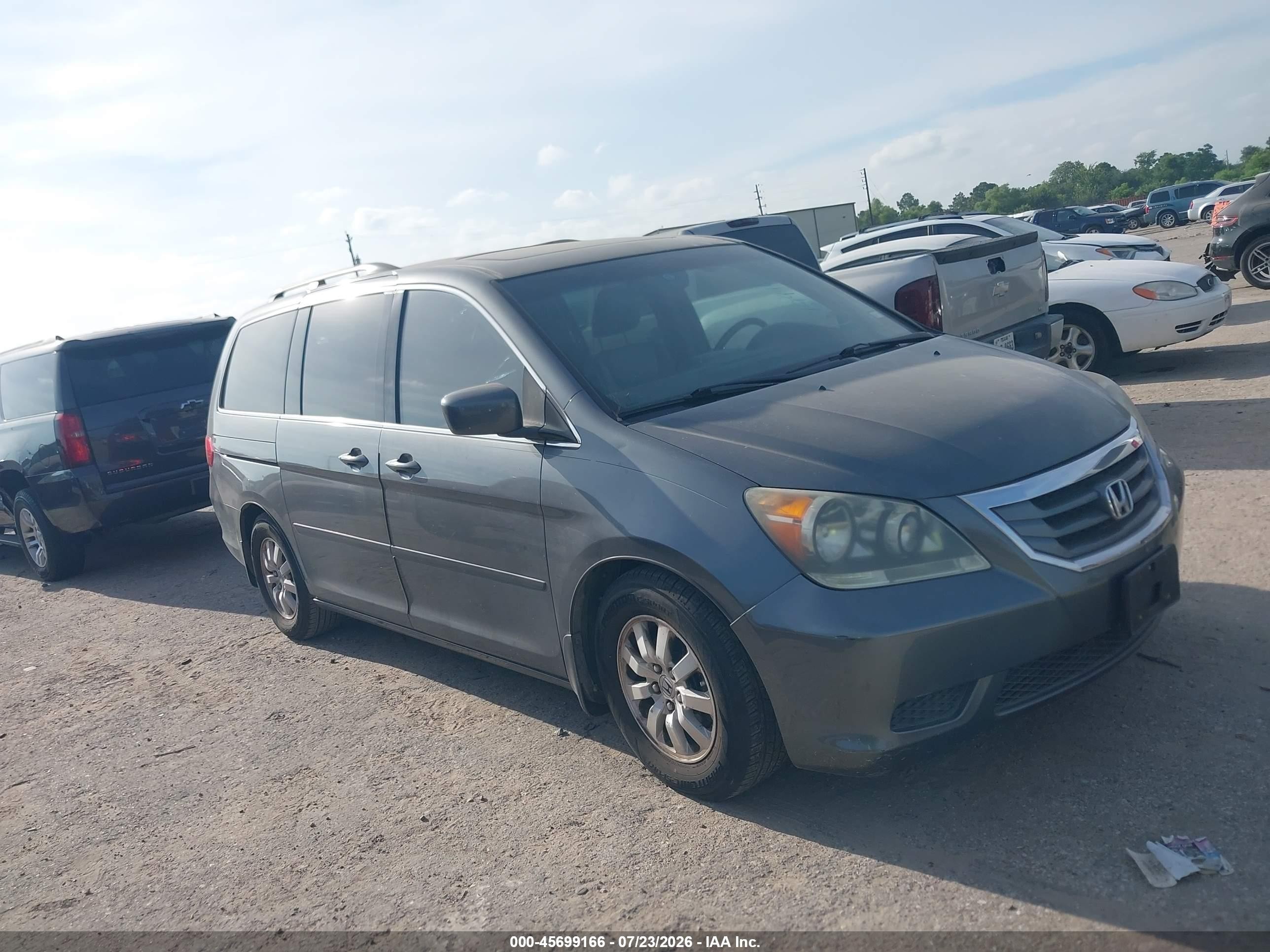 2010 Honda Odyssey Ex-l Gray vin: 5FNRL3H71AB020181