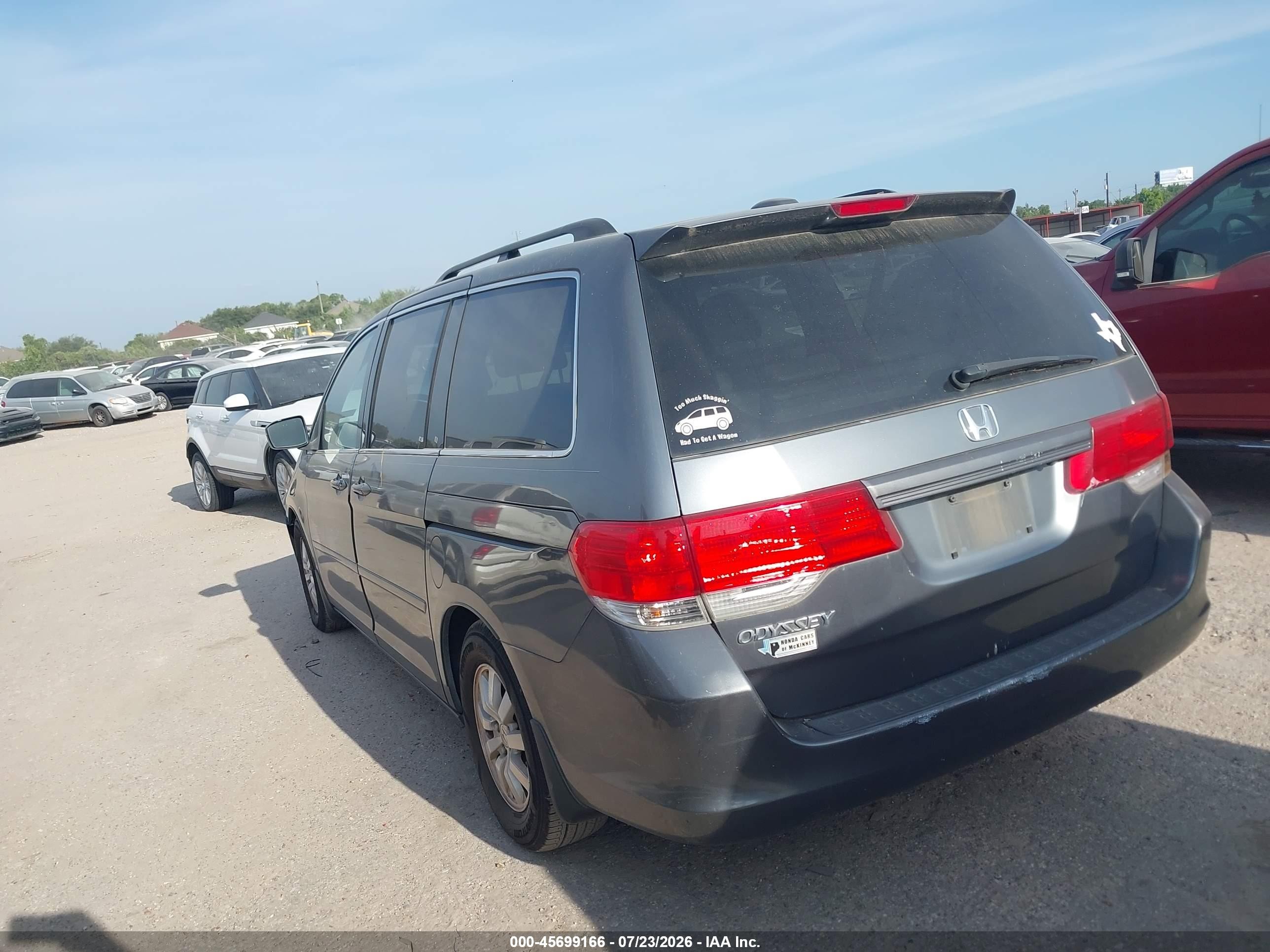 2010 Honda Odyssey Ex-l Gray vin: 5FNRL3H71AB020181