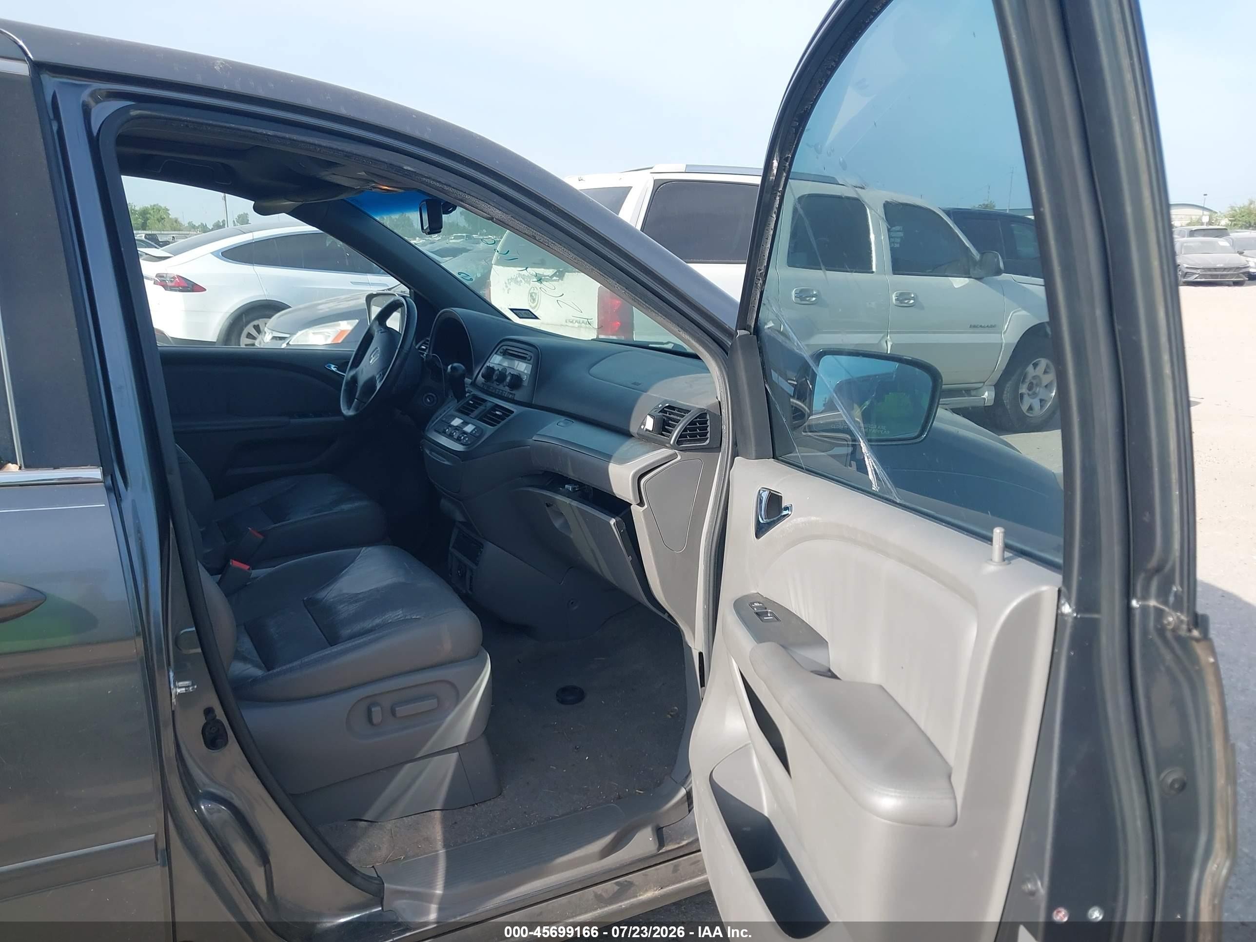 2010 Honda Odyssey Ex-l Gray vin: 5FNRL3H71AB020181