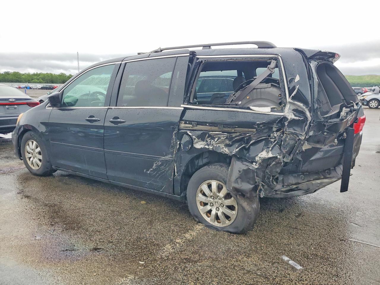 2010 Honda Odyssey Exl Black vin: 5FNRL3H72AB005446