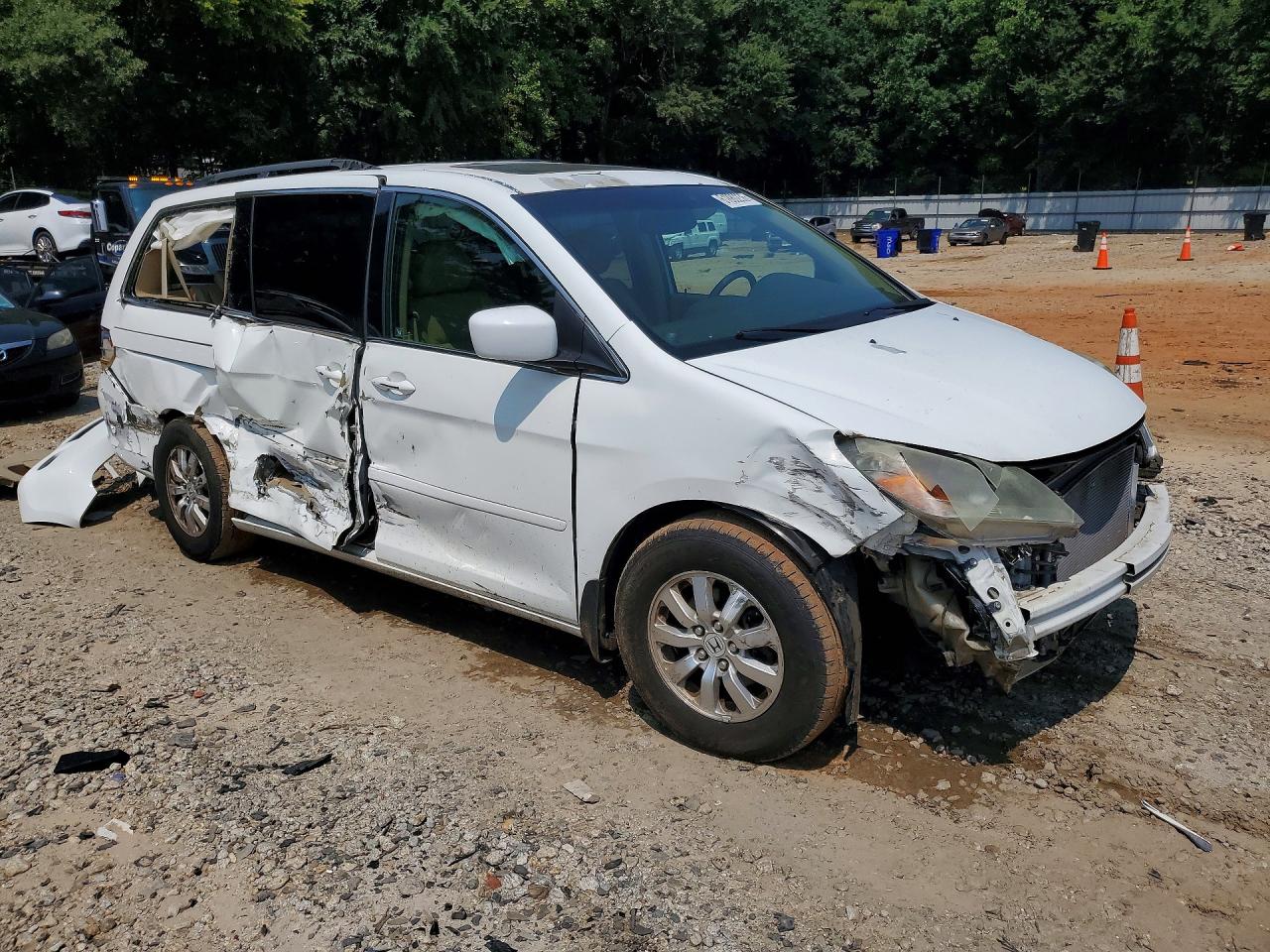 2010 Honda Odyssey Exl White vin: 5FNRL3H72AB052525