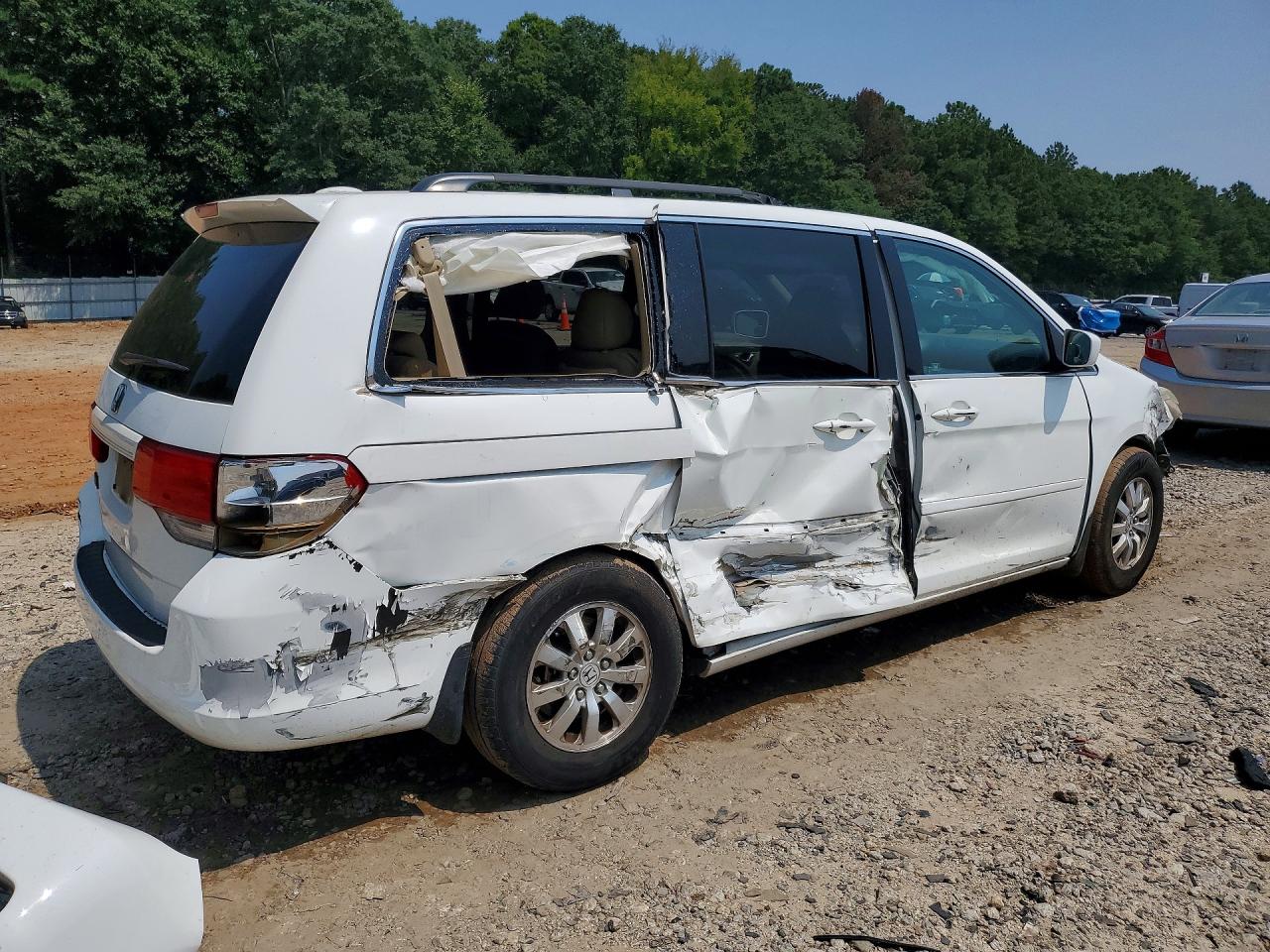 2010 Honda Odyssey Exl White vin: 5FNRL3H72AB052525