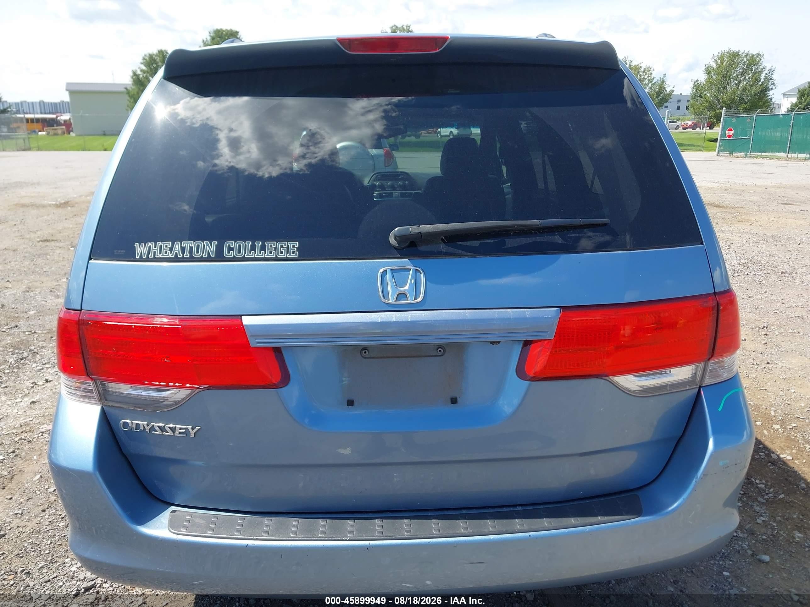 2010 Honda Odyssey Ex-l Light Blue vin: 5FNRL3H72AB088747
