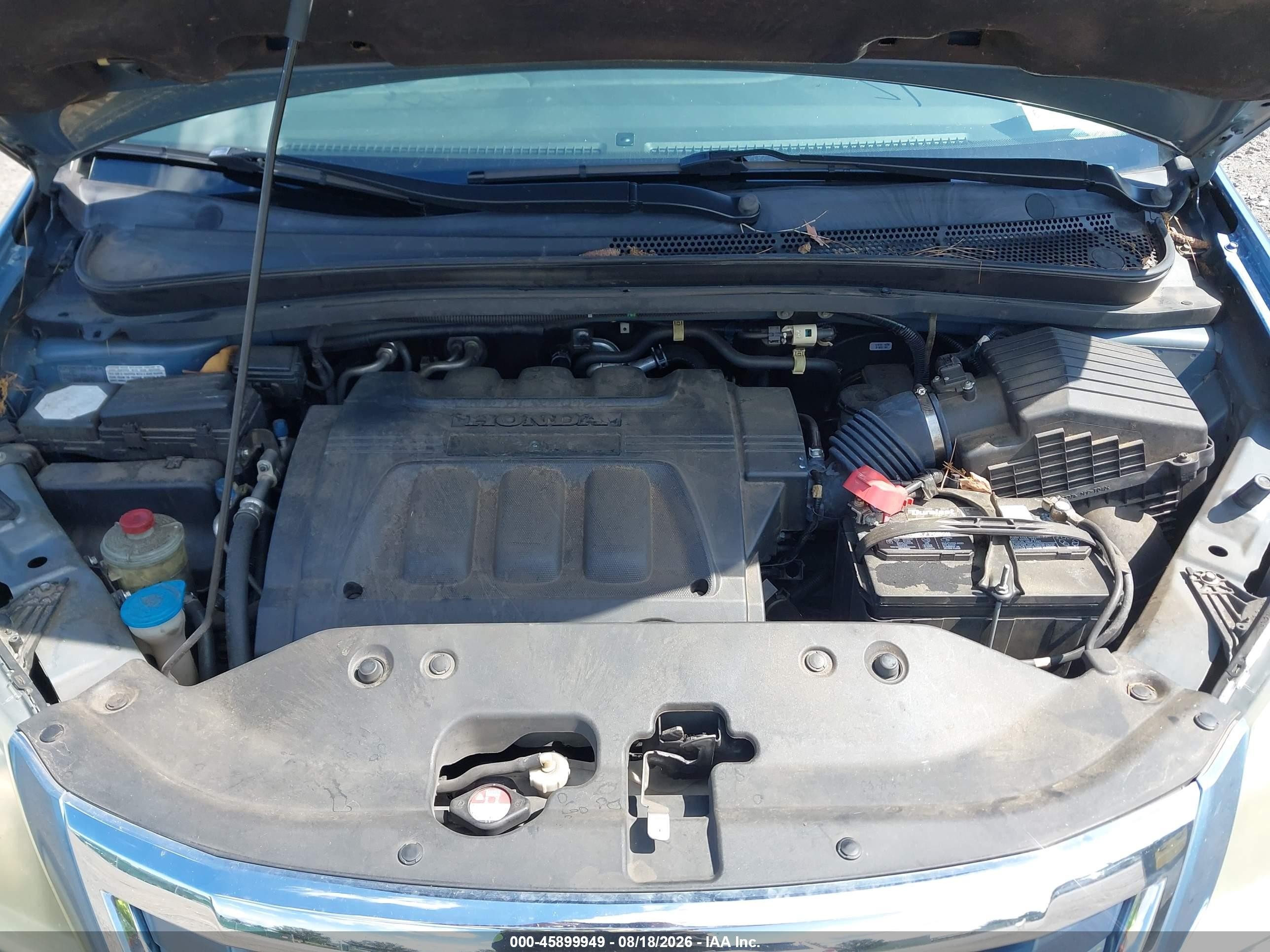 2010 Honda Odyssey Ex-l Light Blue vin: 5FNRL3H72AB088747