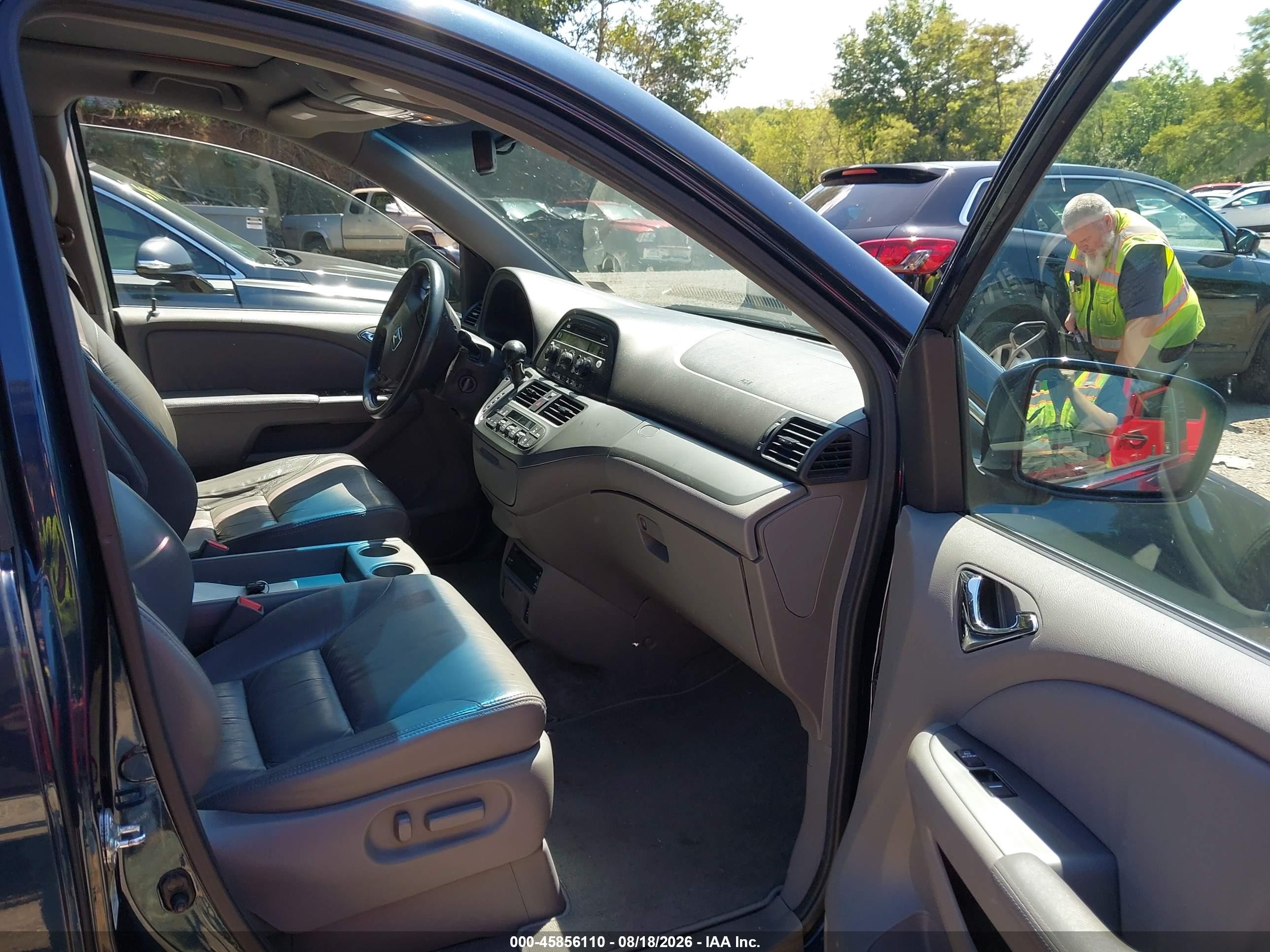 2010 Honda Odyssey Ex-l Blue vin: 5FNRL3H72AB101934