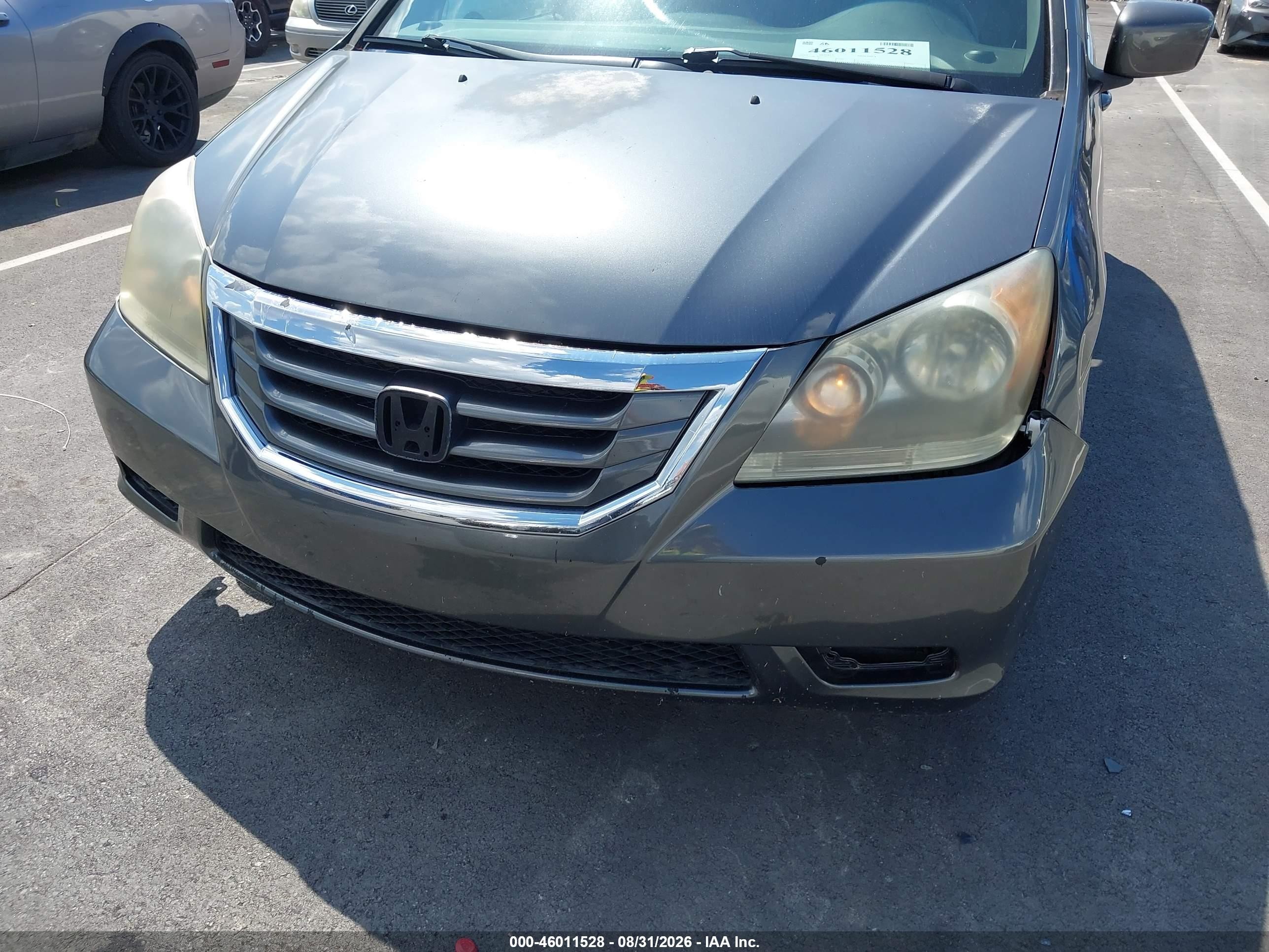 2010 Honda Odyssey Ex-l Gray vin: 5FNRL3H72AB112707