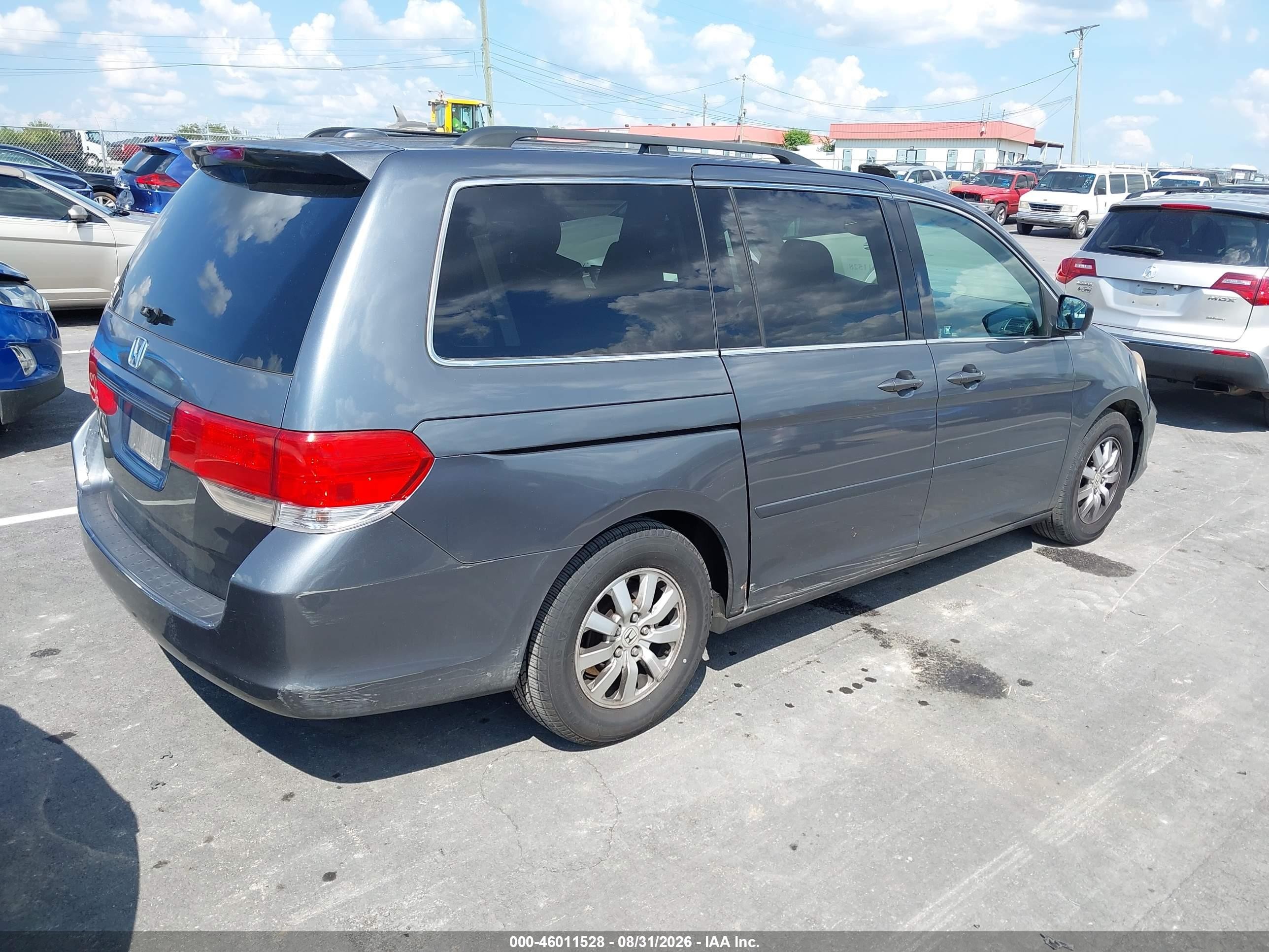 2010 Honda Odyssey Ex-l Gray vin: 5FNRL3H72AB112707