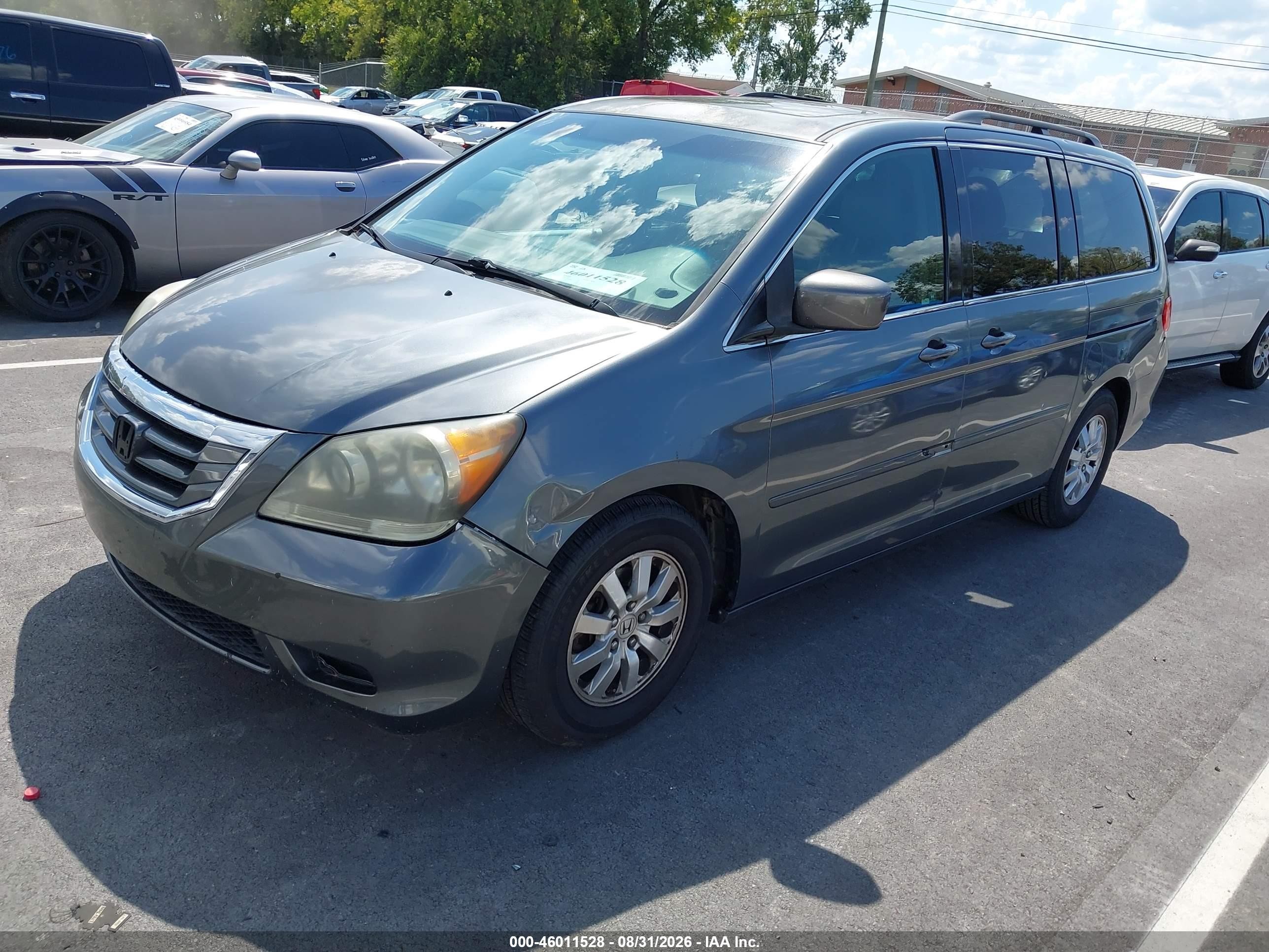 2010 Honda Odyssey Ex-l Gray vin: 5FNRL3H72AB112707