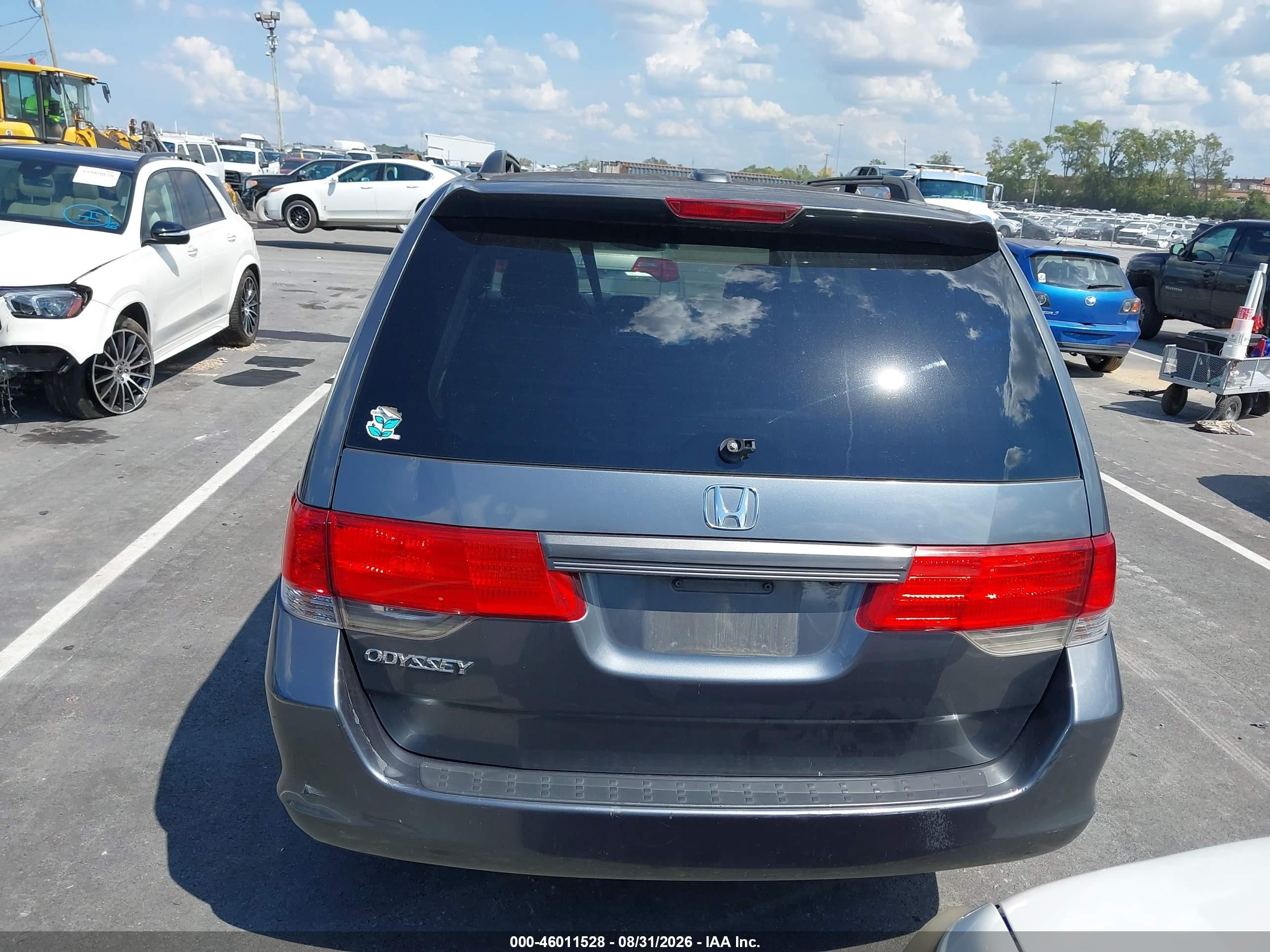 2010 Honda Odyssey Ex-l Gray vin: 5FNRL3H72AB112707