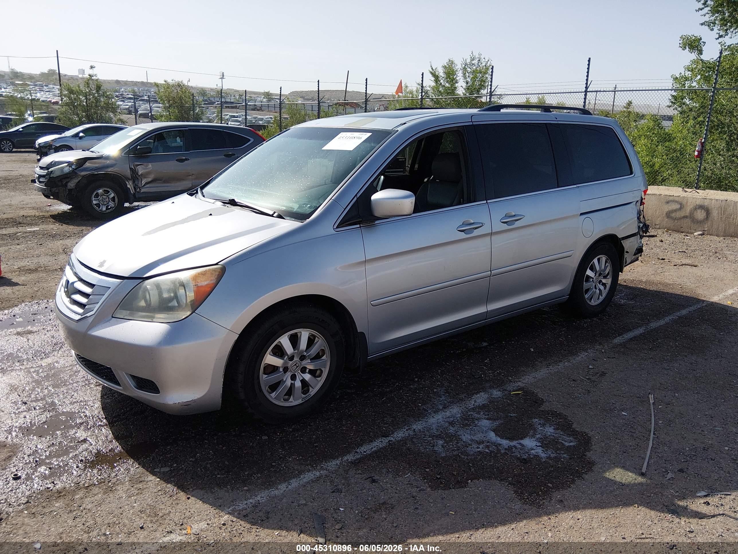 2010 Honda Odyssey Ex-l Серебряный vin: 5FNRL3H73AB023597