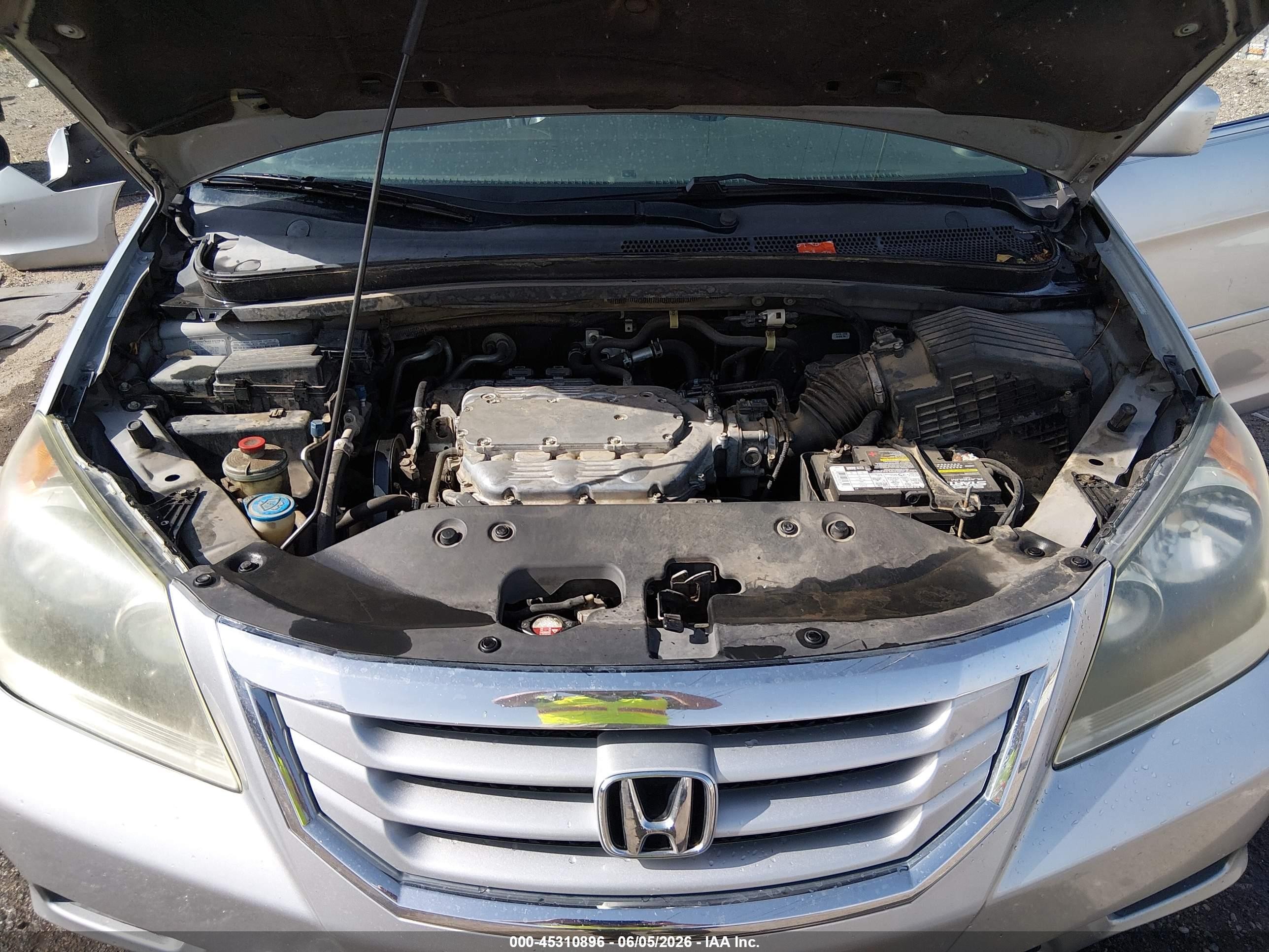 2010 Honda Odyssey Ex-l Серебряный vin: 5FNRL3H73AB023597
