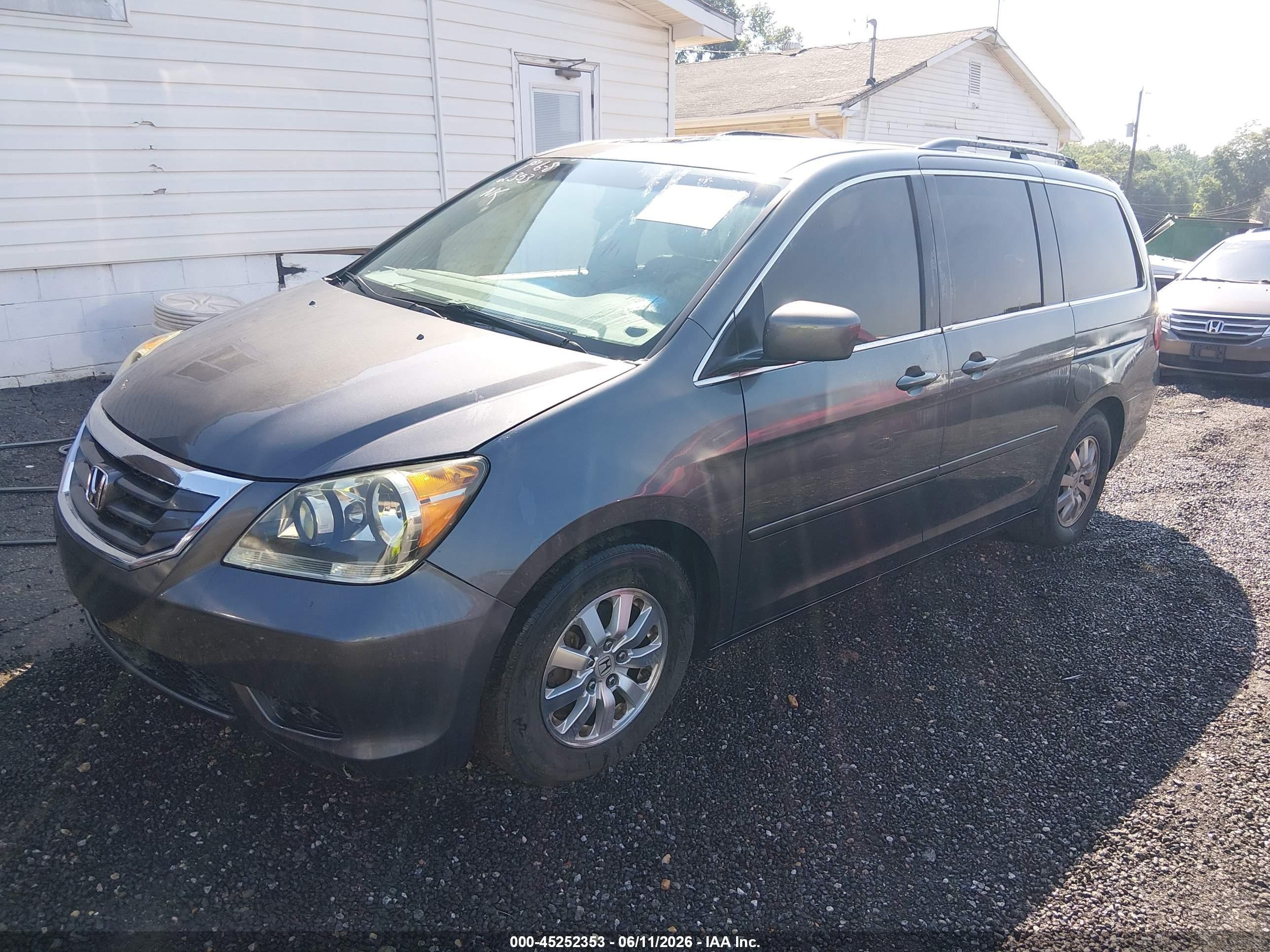 2010 Honda Odyssey Ex-l Gray vin: 5FNRL3H73AB054297