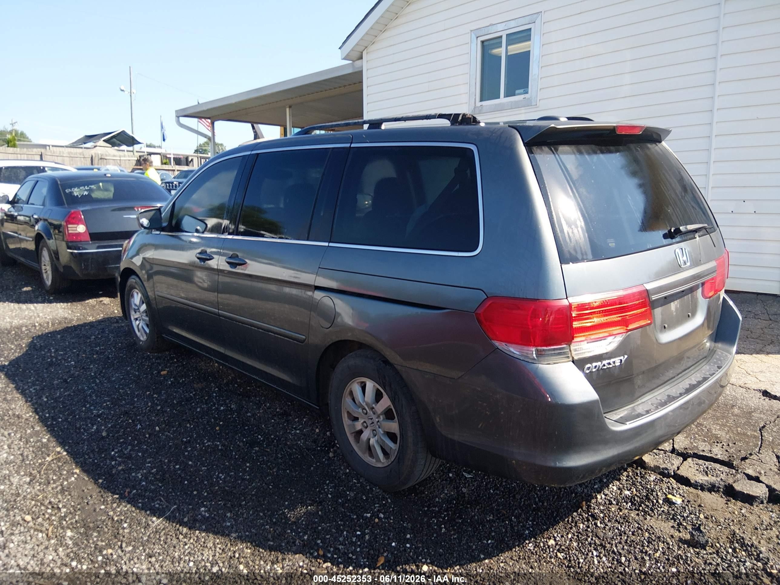 2010 Honda Odyssey Ex-l Gray vin: 5FNRL3H73AB054297