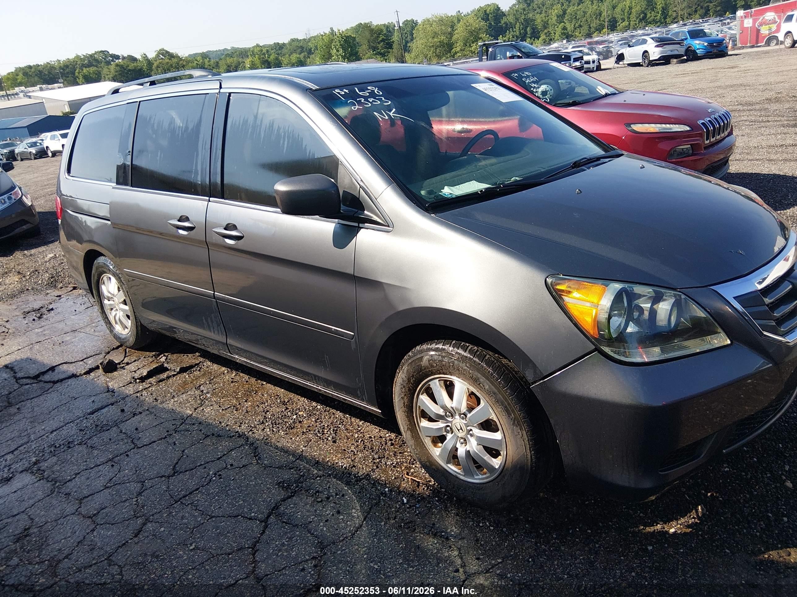 2010 Honda Odyssey Ex-l Gray vin: 5FNRL3H73AB054297