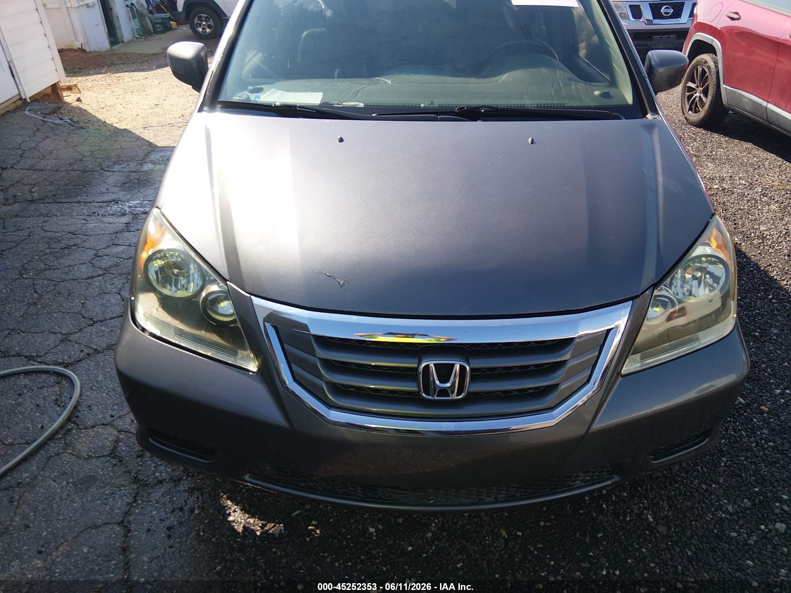 2010 Honda Odyssey Ex-l Gray vin: 5FNRL3H73AB054297