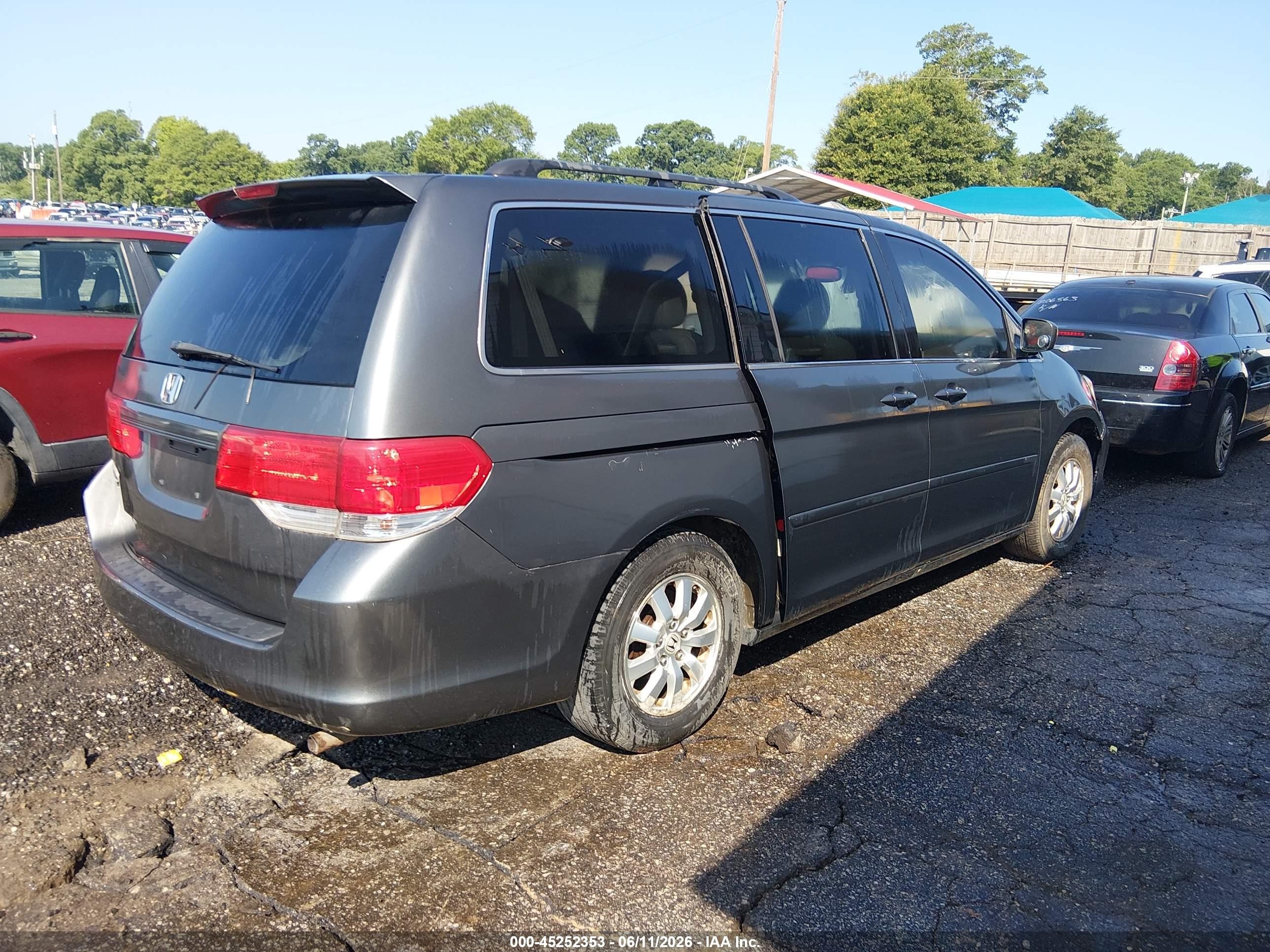 2010 Honda Odyssey Ex-l Gray vin: 5FNRL3H73AB054297