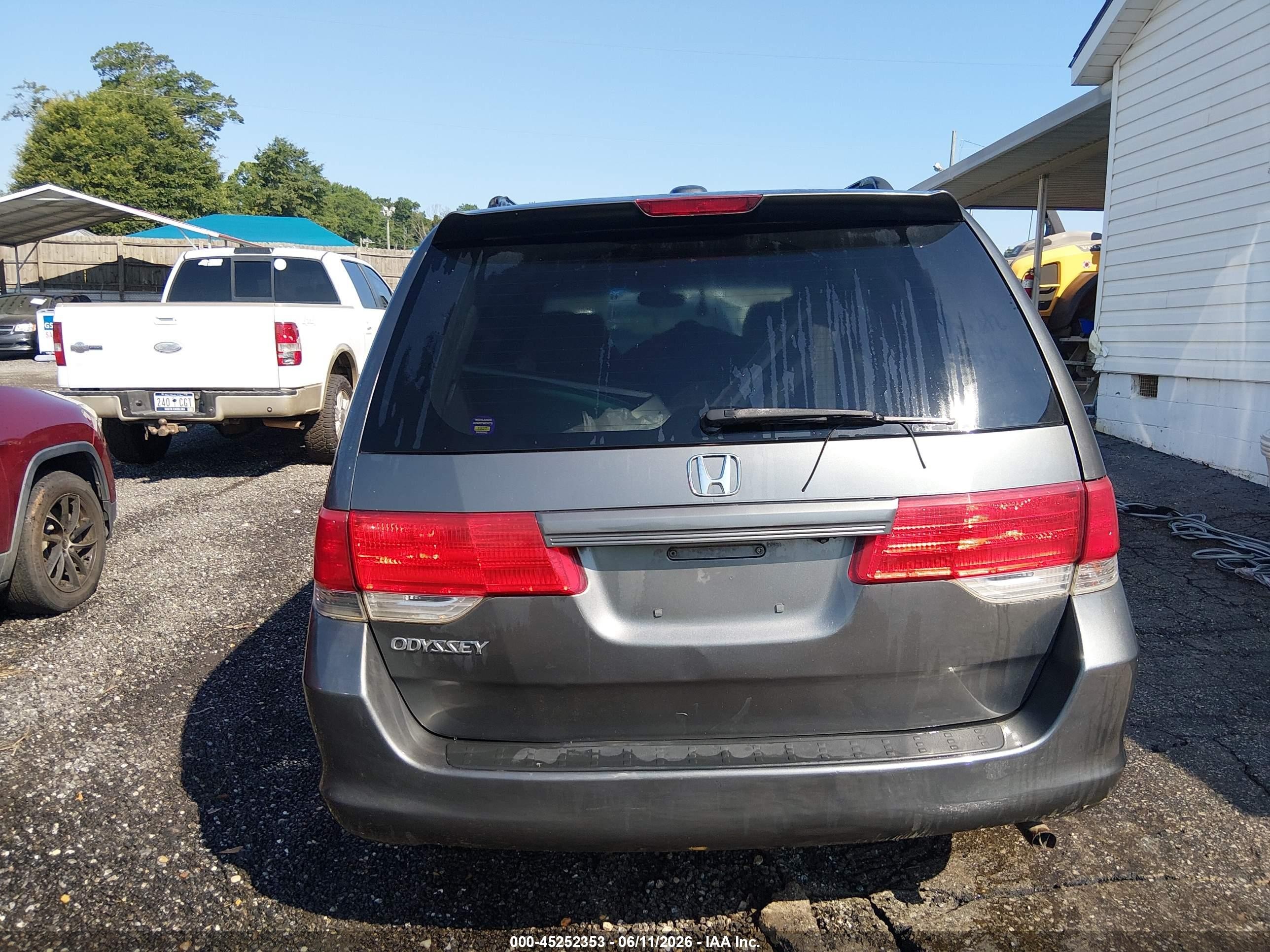 2010 Honda Odyssey Ex-l Gray vin: 5FNRL3H73AB054297